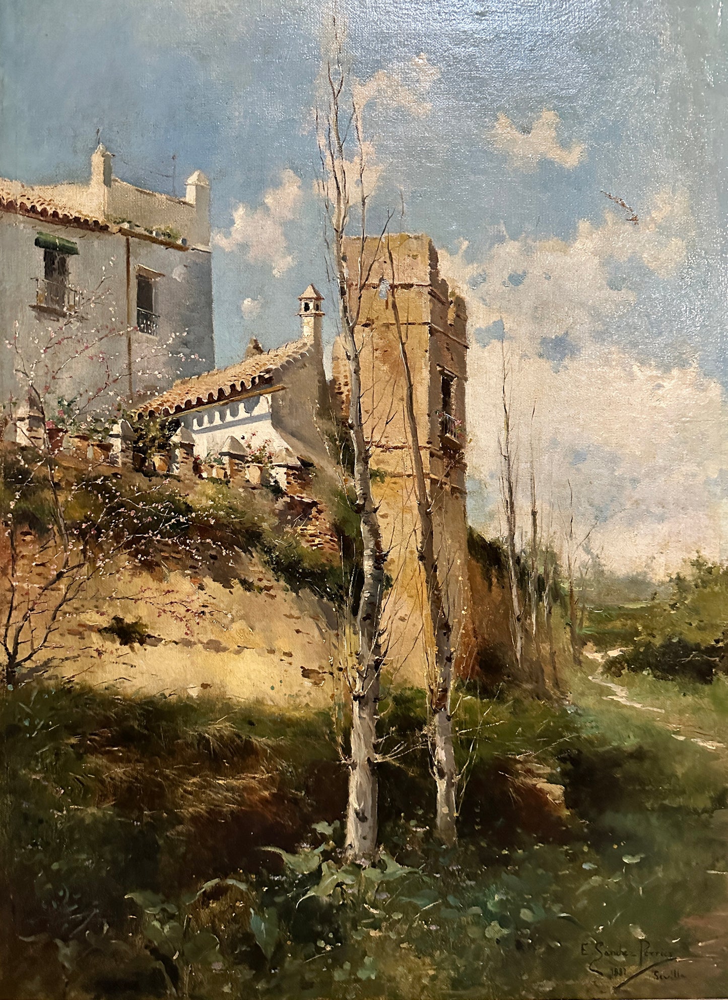 "Domestic View of Toledo" by Emilio Sánchez Perrier