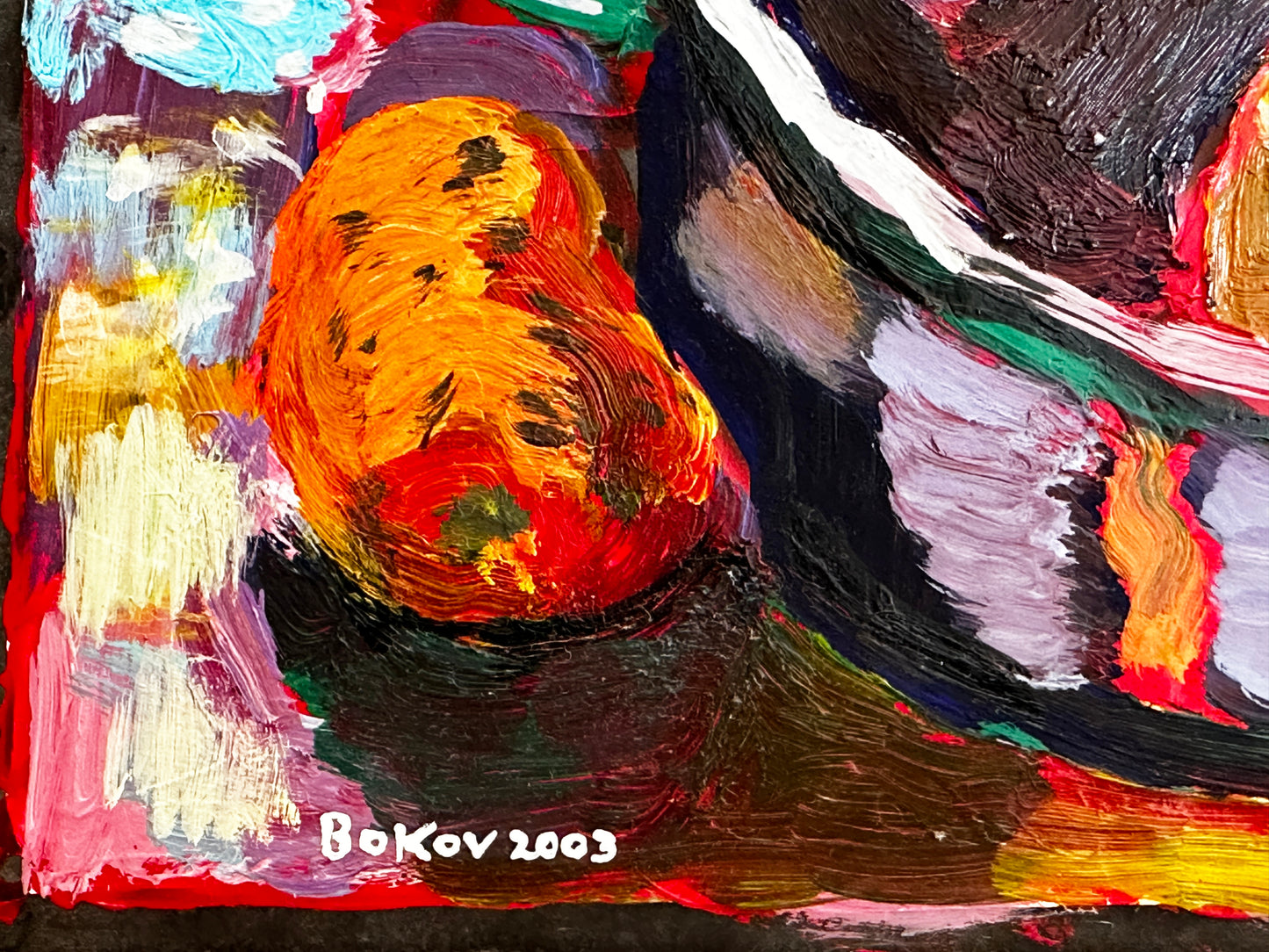 Konstantin Bokov Oil Painting: Still Life - Vegetables in a pot, 2003