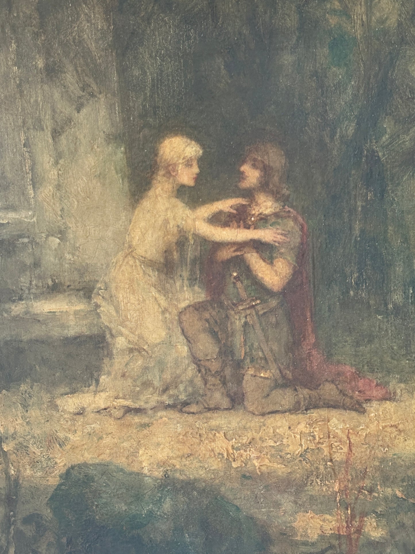 Alexei Harlamoff Oil Painting: "Lancelot and Guinevere"
