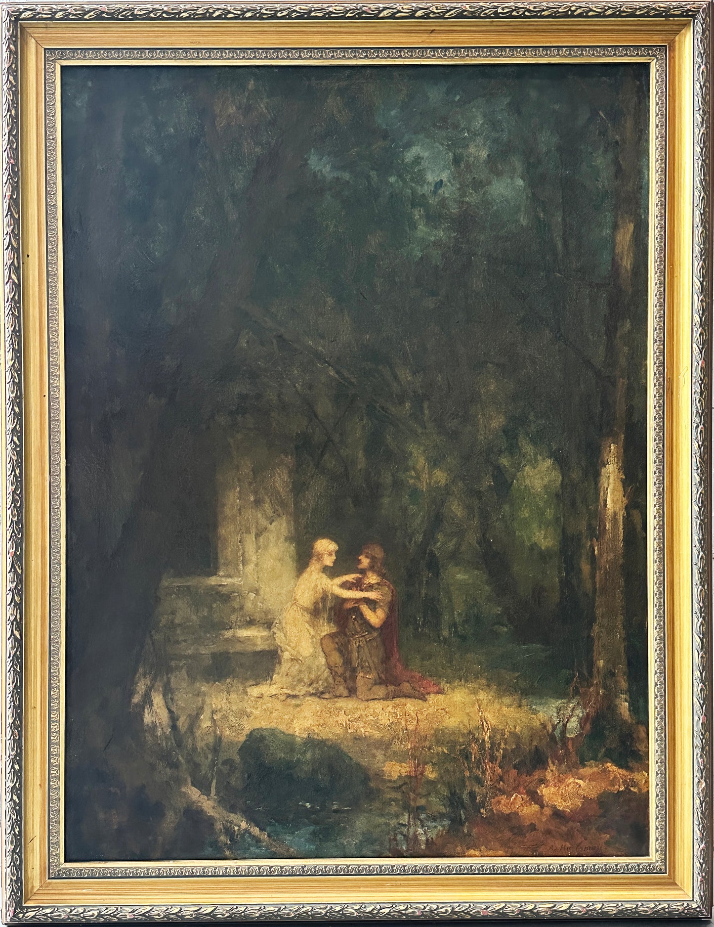 Alexei Harlamoff Oil Painting: "Lancelot and Guinevere"
