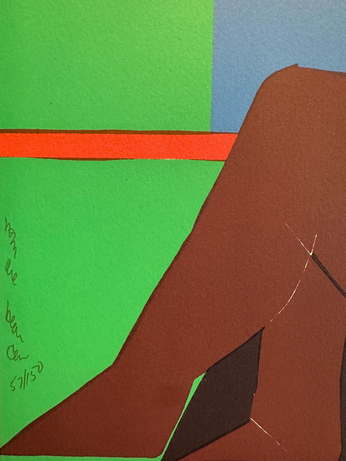 Romare Bearden Screenprint: Mother and child. 57/150