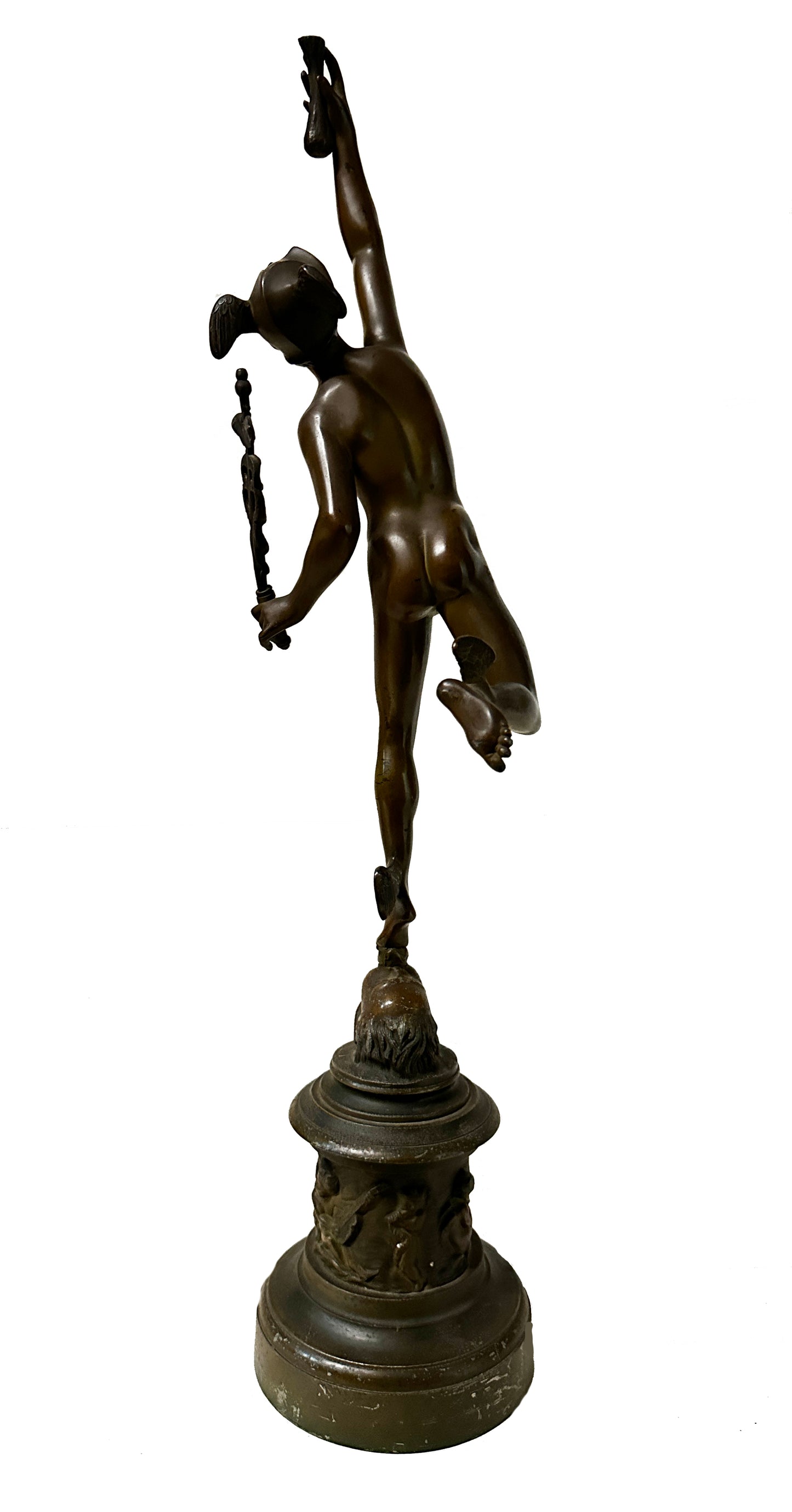 After Giovanni da Bologna (Giambologna) Bronze Sculpture of Mercury