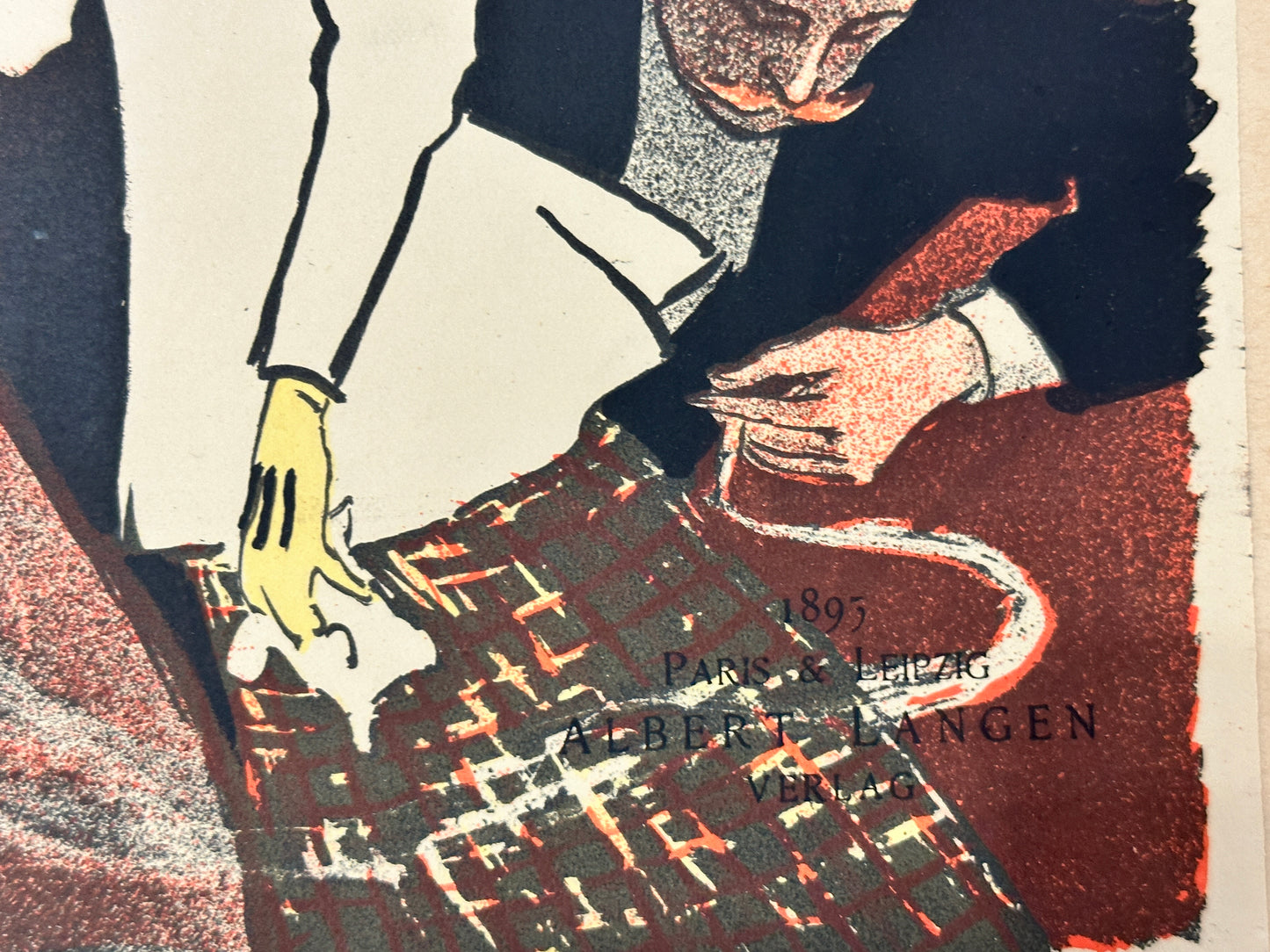 Theophile Alexandre Steinlen Asche Lithograph: "Asche" Cover for book by Fernand Vanderem