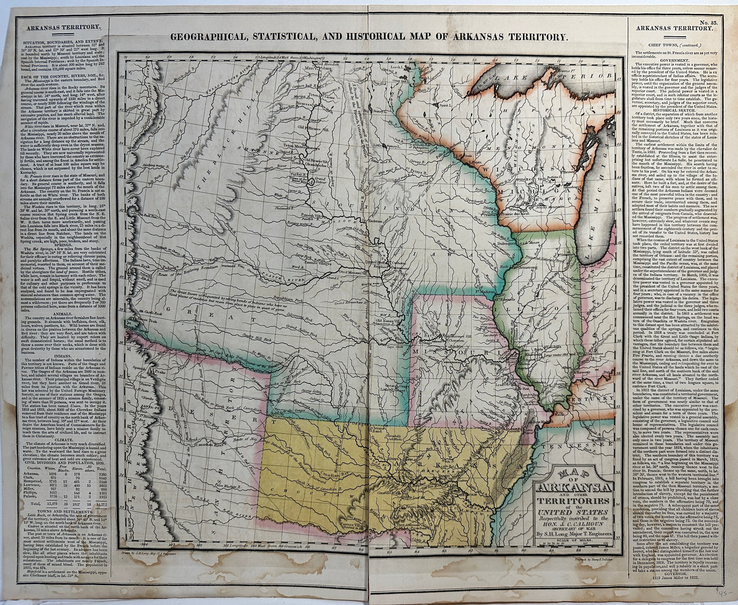 Set of 3 Vintage Maps: (1) Ingermanland feu Ingria (2) A New map of Savoy and Piedmont (3) Map of Arkansa and the other US Territories