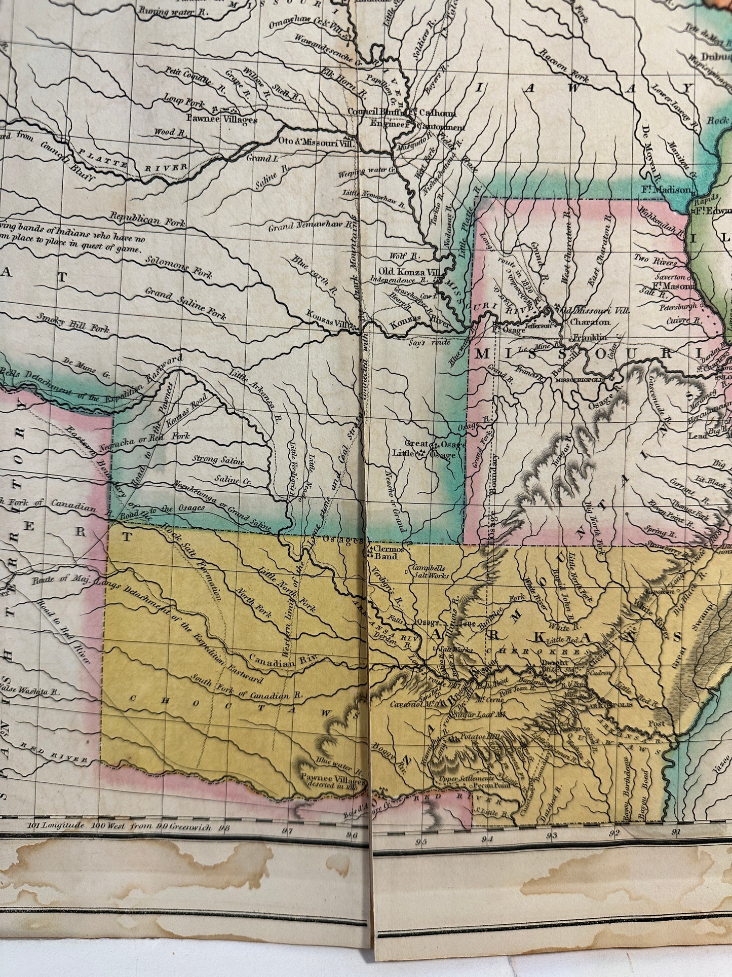 Set of 3 Vintage Maps: (1) Ingermanland feu Ingria (2) A New map of Savoy and Piedmont (3) Map of Arkansa and the other US Territories