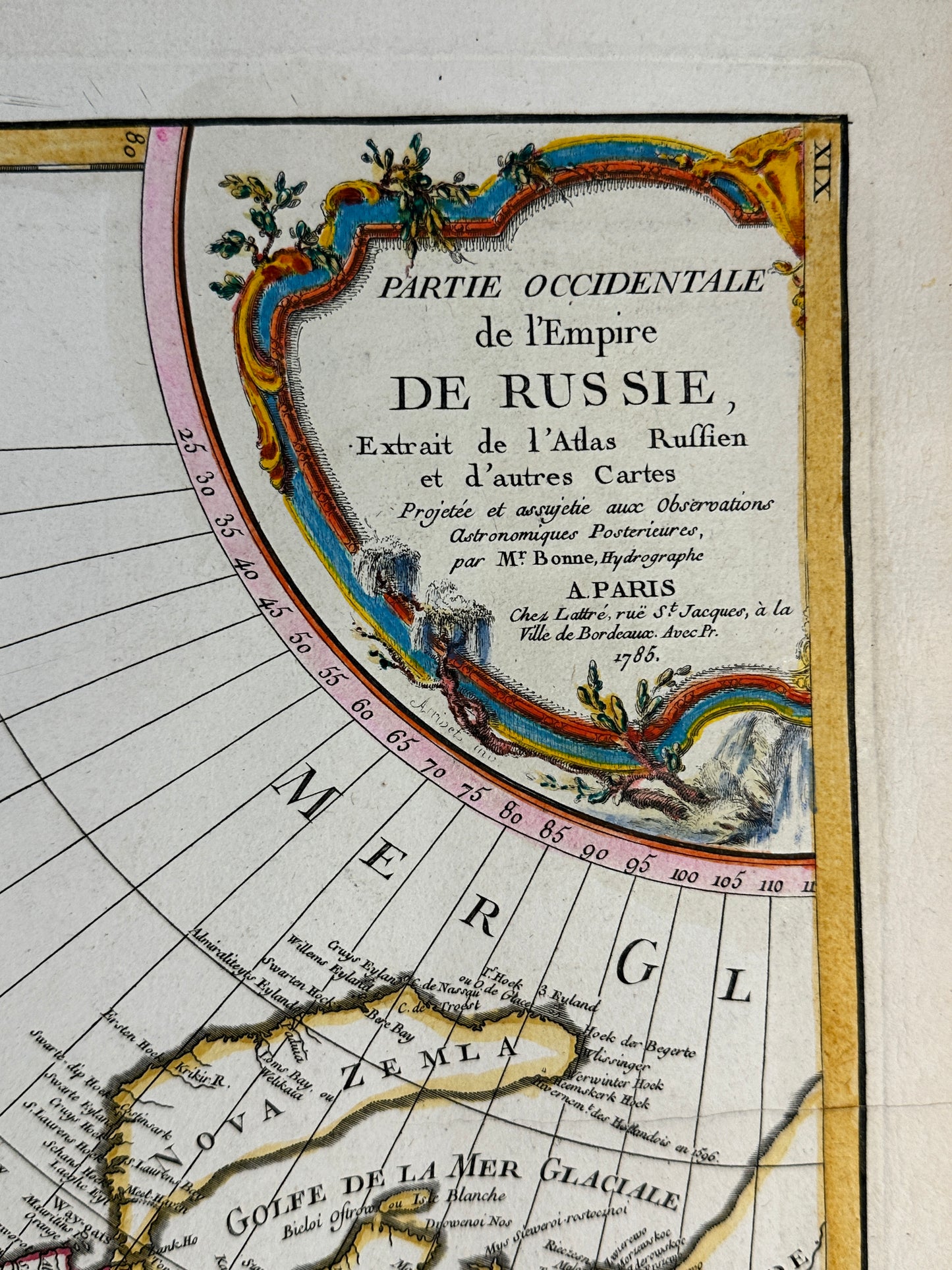 Pair of Maps of Empire Russia by Rigobert Bonne: (1) Partie Occidentale de l'Empire de Russie   (2) Partie Orientale de l'Empire de Russie