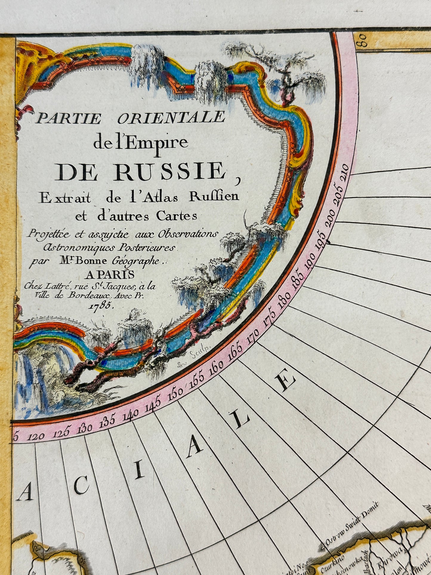 Pair of Maps of Empire Russia by Rigobert Bonne: (1) Partie Occidentale de l'Empire de Russie   (2) Partie Orientale de l'Empire de Russie