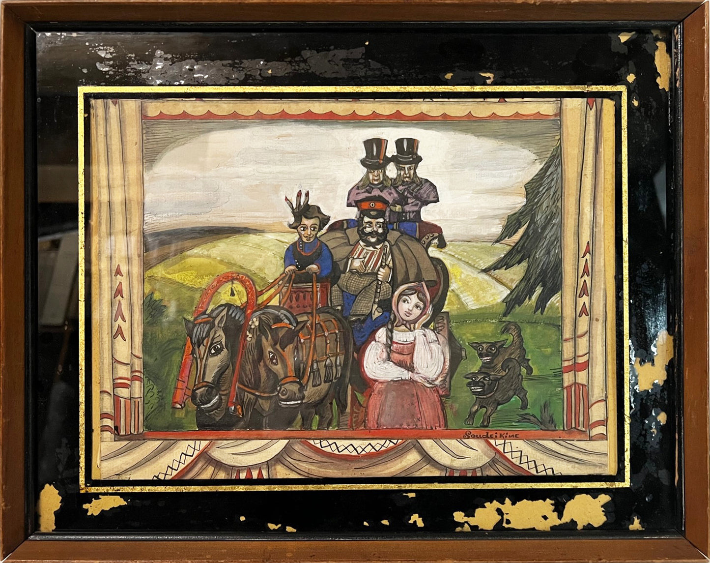 Sergei Sudeikin Watercolor: Theater Set Design