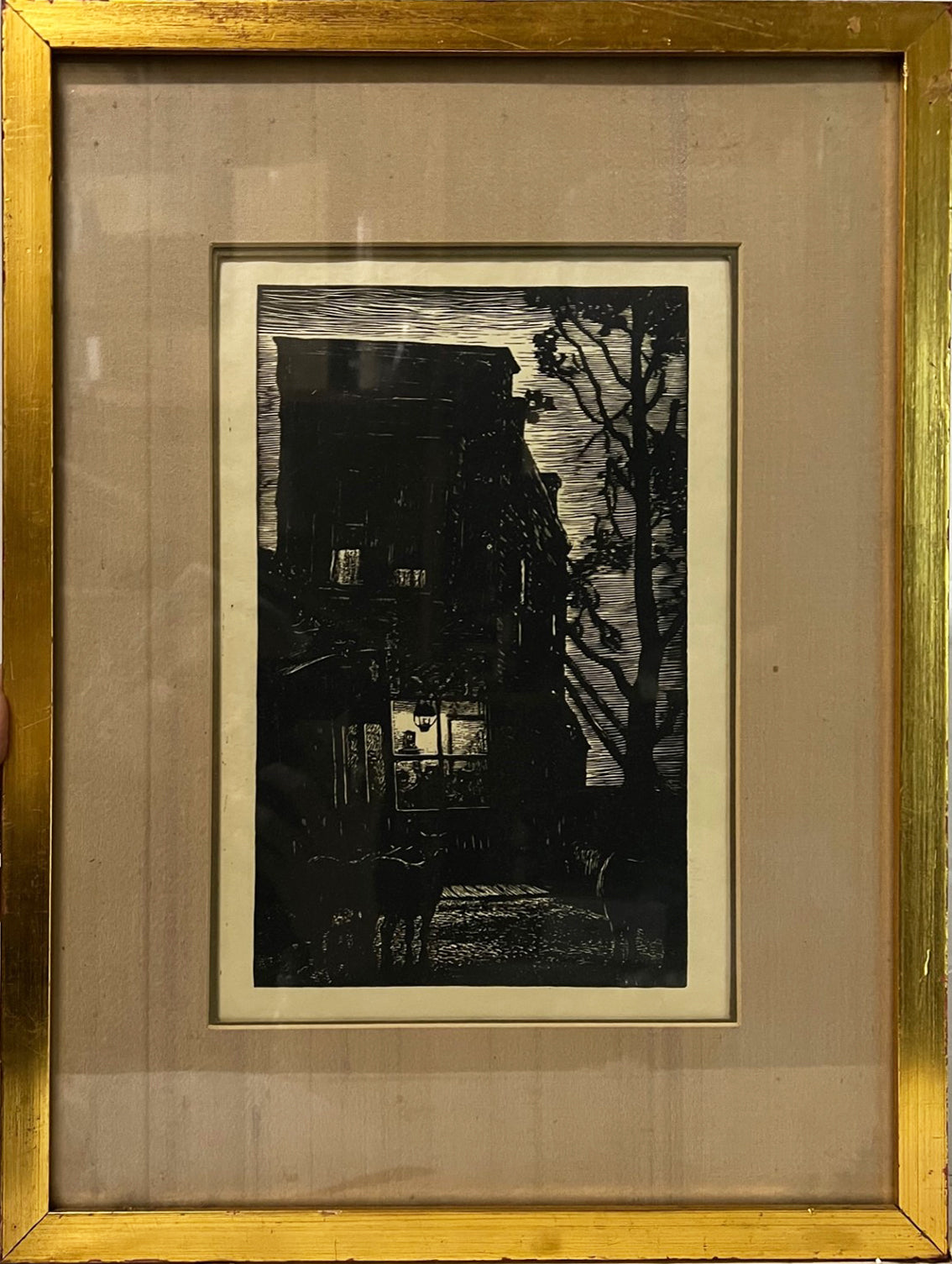 Charles E. Burchfield Etching: "American Village"