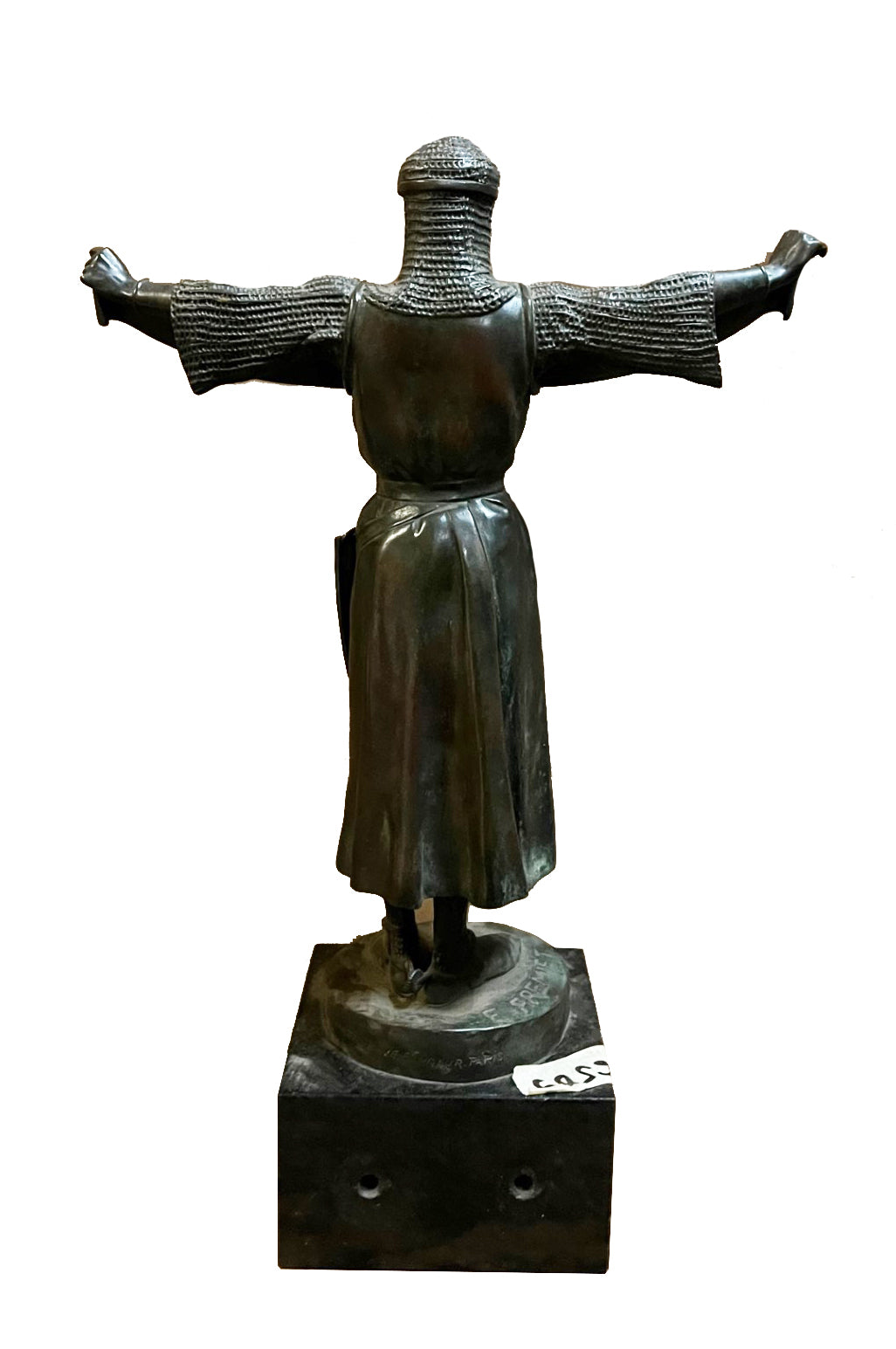 Emmanuel Fremiet Signed Bronze Sculpture: "Credo"
