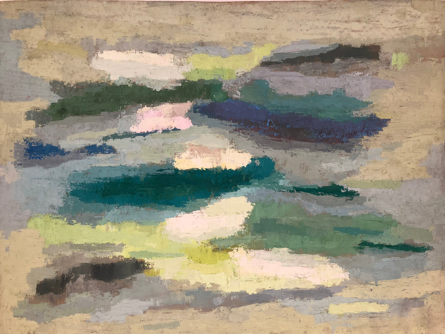Zyle Acrylic Painting: "River Eure near Pacy"