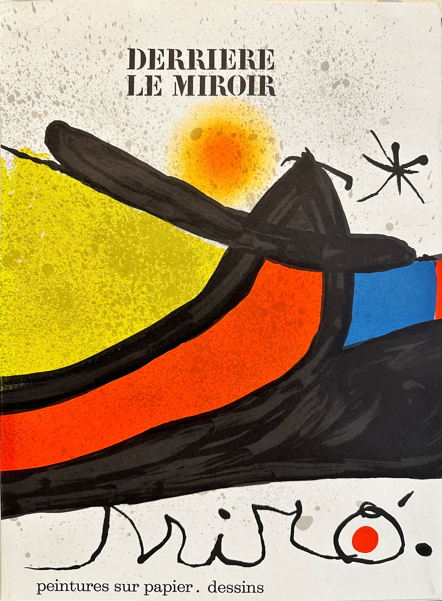 Joan Miro Lithograph: Derriere Le Miroir 193-194, 1971