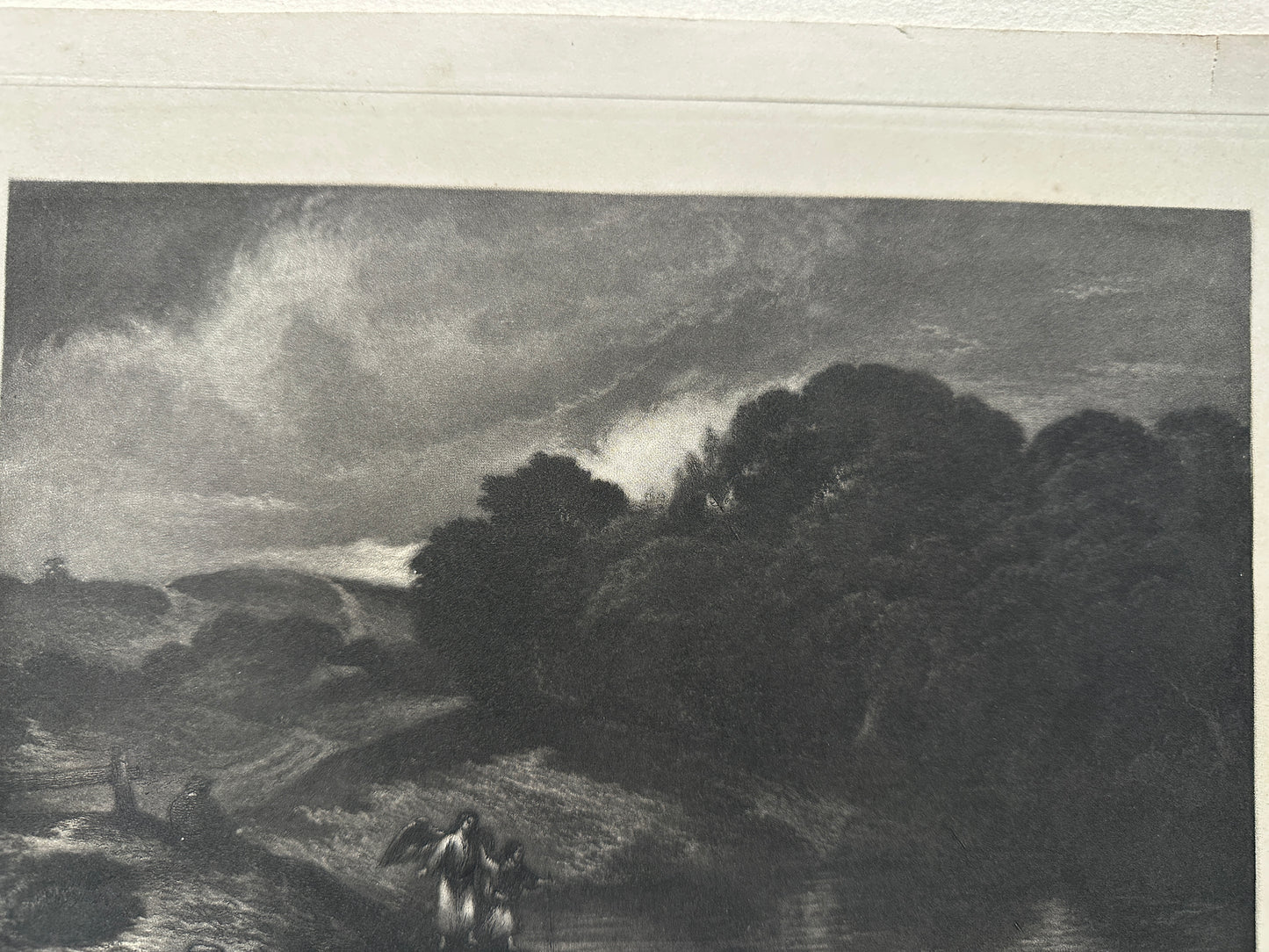 After Rembrandt Etching: Landscape with Angels