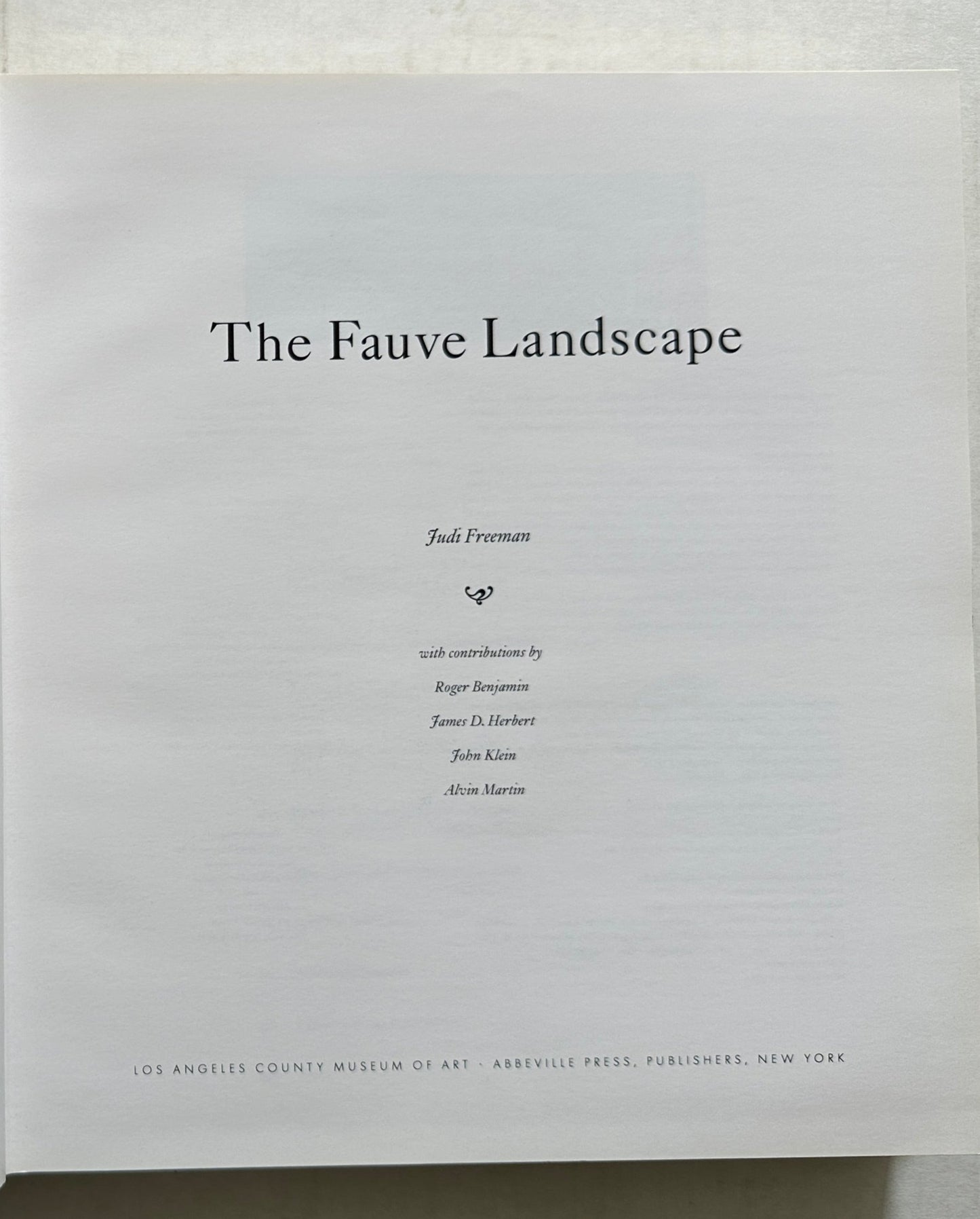 The Fauve Landscape (First Edition)
