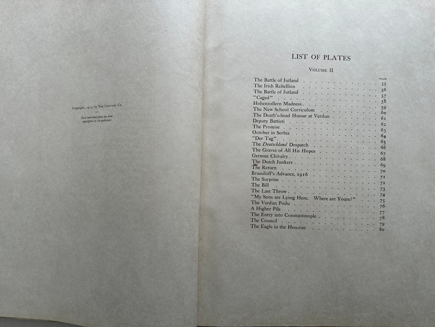 The Century Edition de Luxe of Raemaekers' War Cartoons [Volume 2 ONLY)