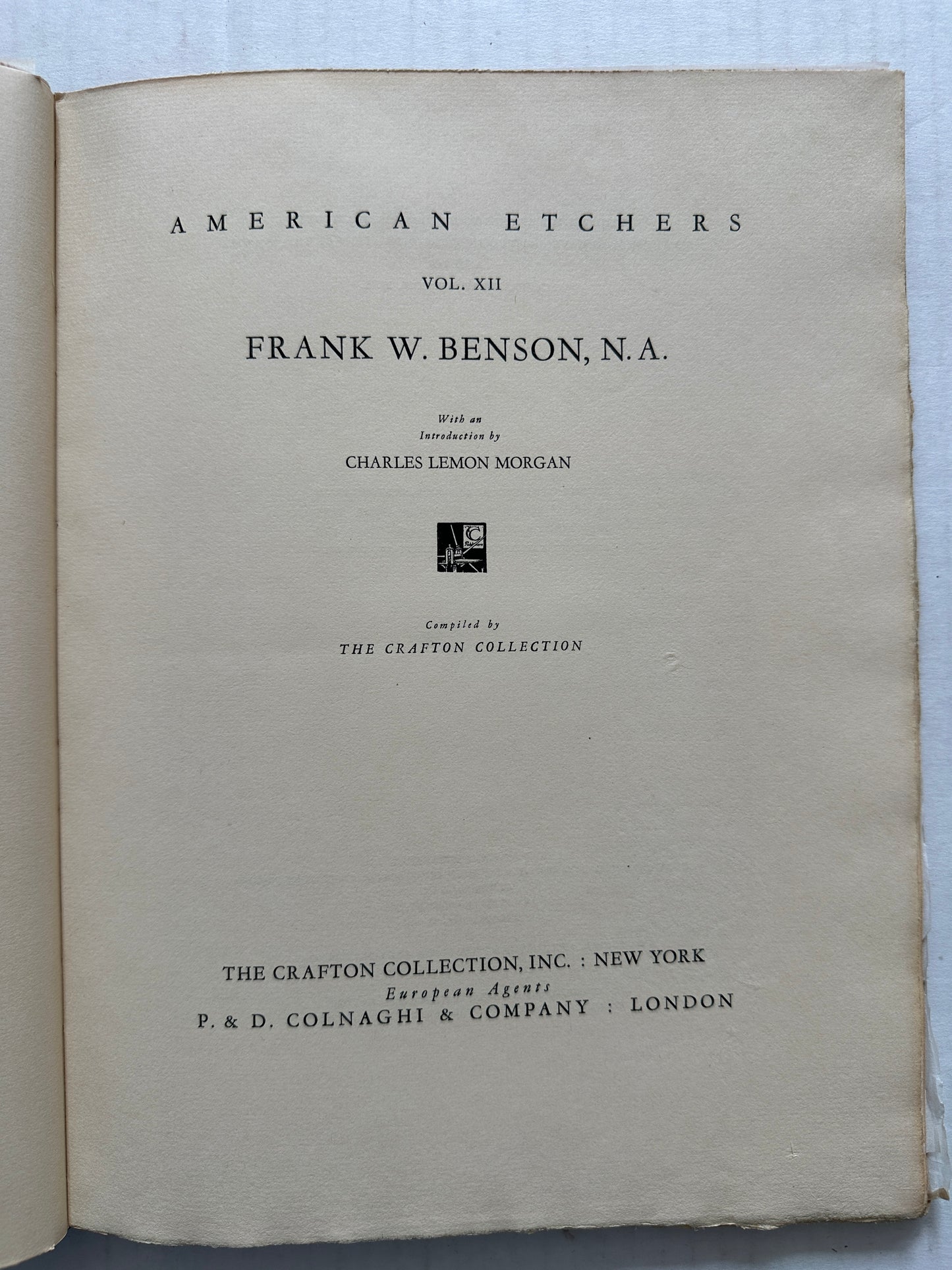 Set of 4 American Etchers: Louis C. Rosenberg, Arthur WM Heintzelman, Troy Kinney, Frank W. Benson