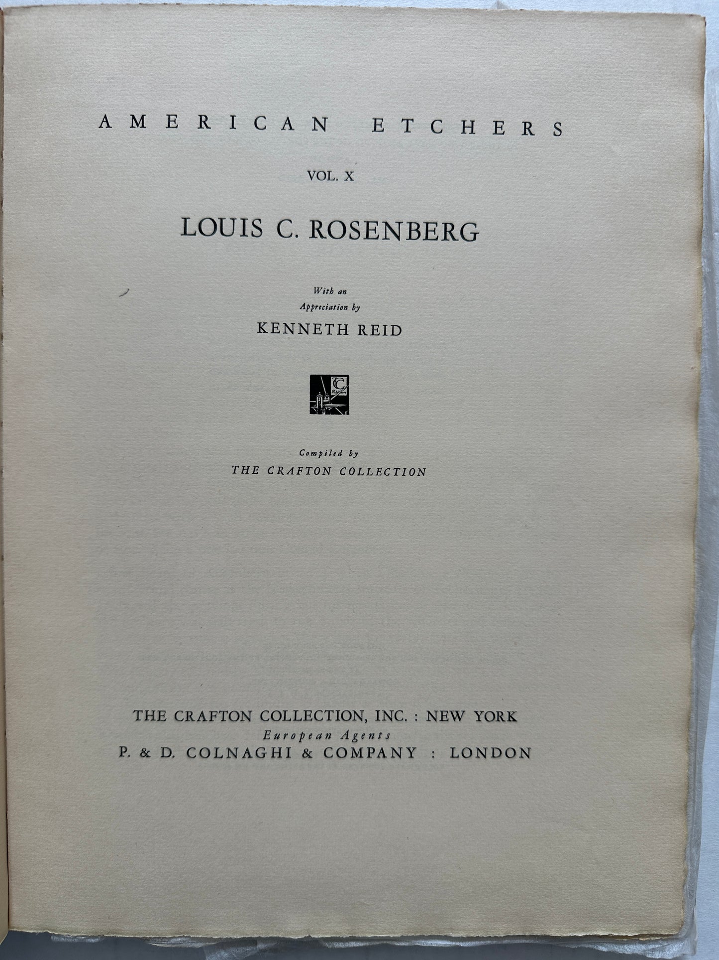 Set of 4 American Etchers: Louis C. Rosenberg, Arthur WM Heintzelman, Troy Kinney, Frank W. Benson