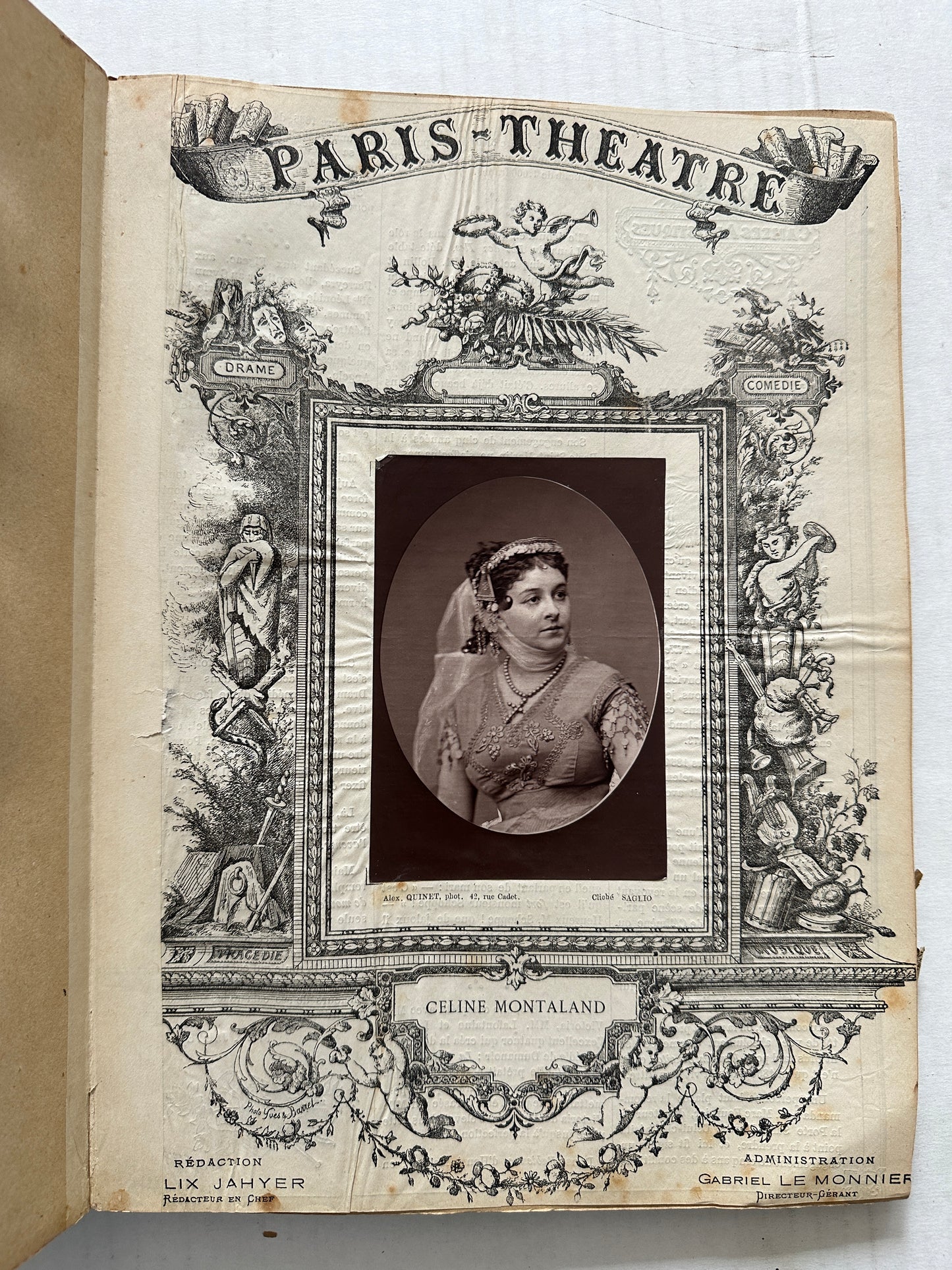 Camées Artistiques: Photo Print Clippings of 52 Actors