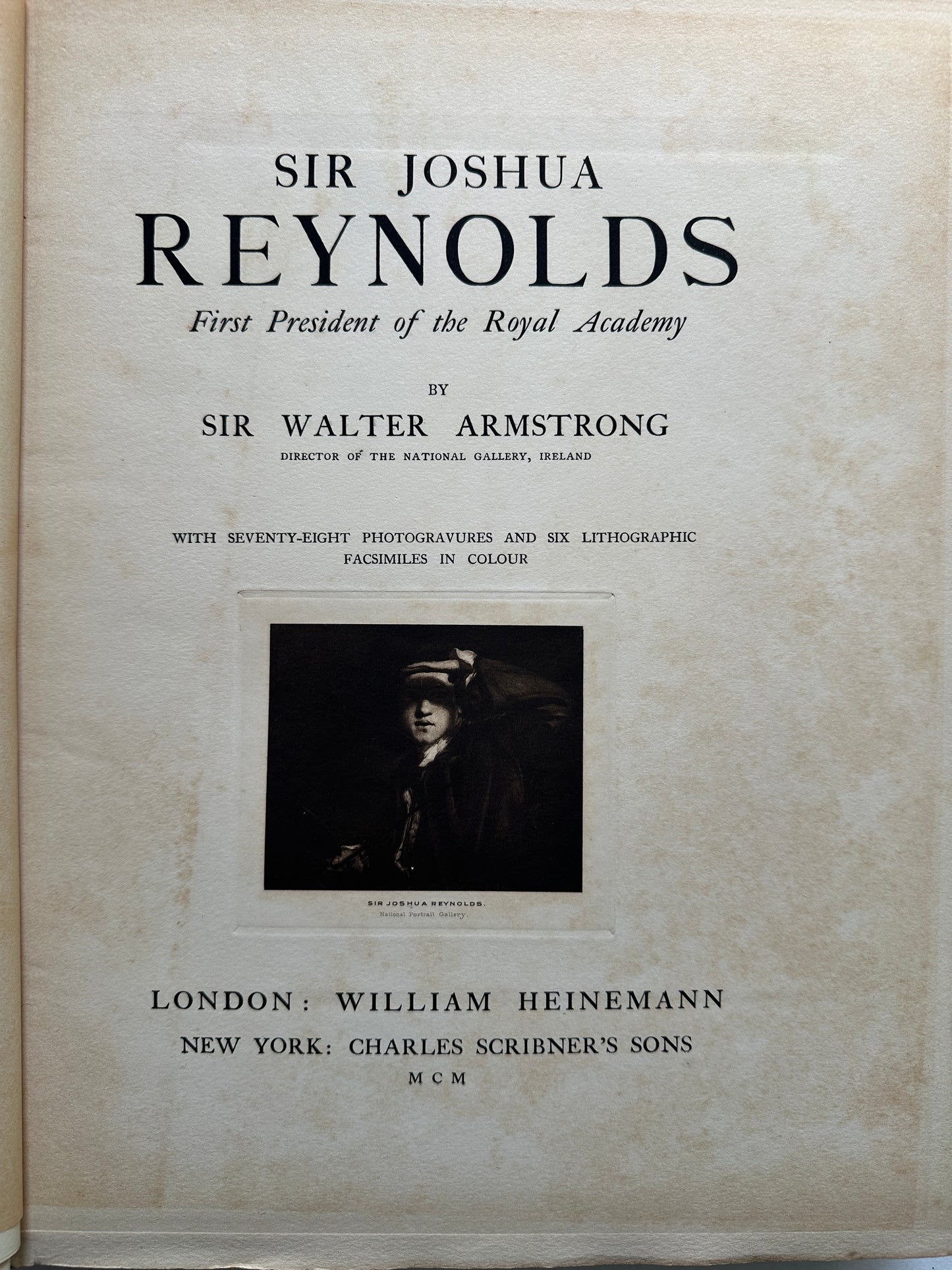 Sir Joshua Reynolds, First President of the Royal Academy