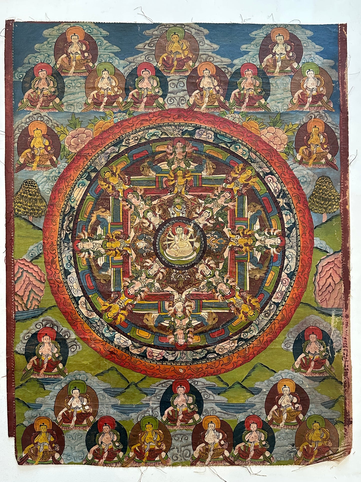 Thangka: Early 20th century Mandala Thangka