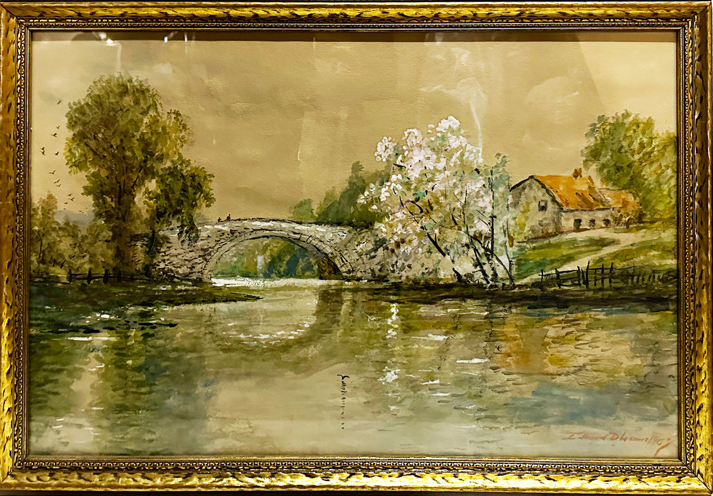 Edmund Darch Lewis Watercolor: "Shenandoah Country, Spring Time" 1907