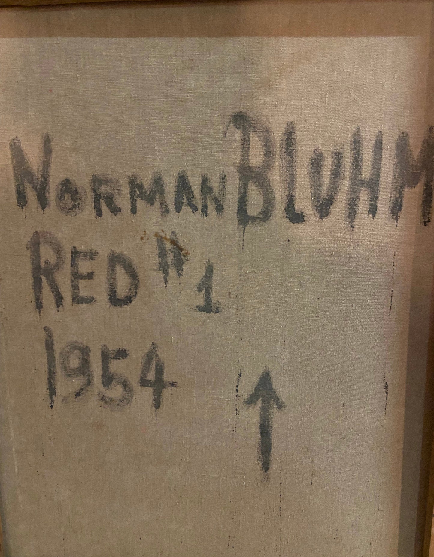 Norman Bluhm Oil Painting: Red #1