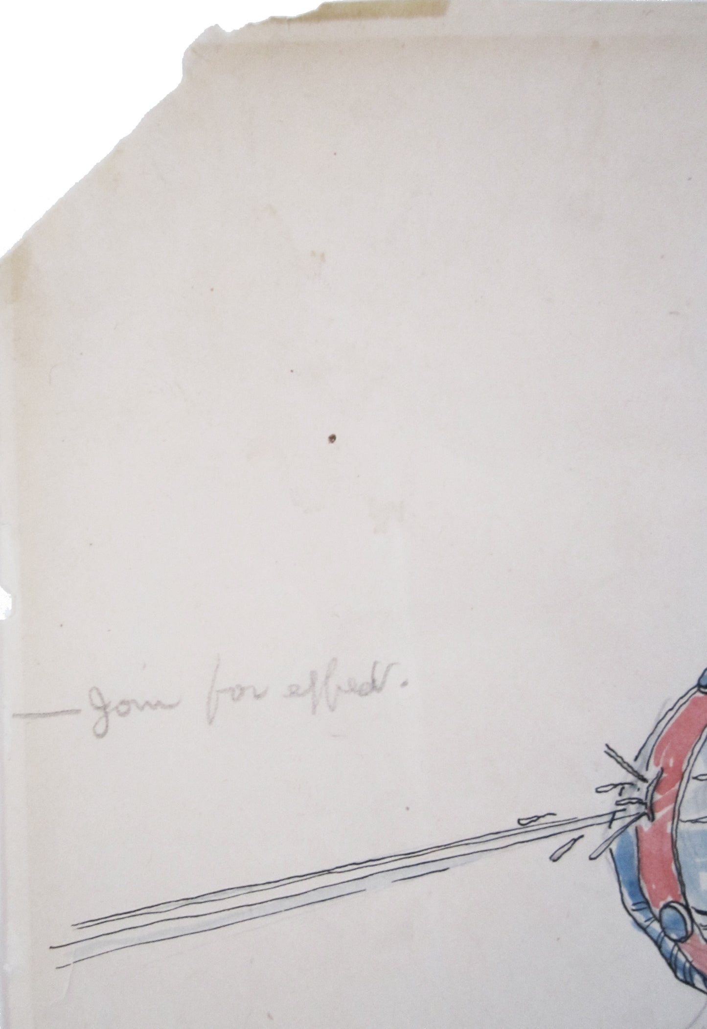Drawing of a man by unknown artist