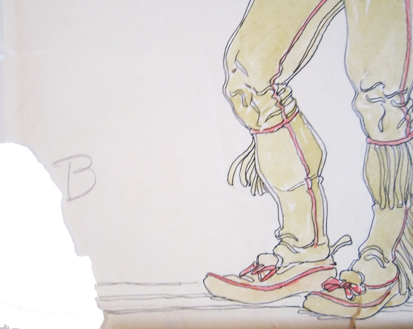 Drawing of a man by unknown artist