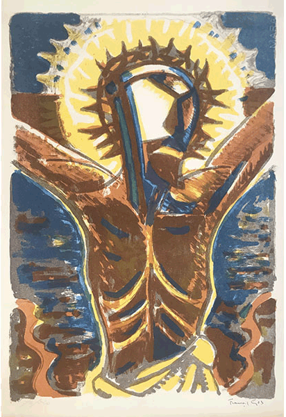 Francois Gos "Christ en Croix"