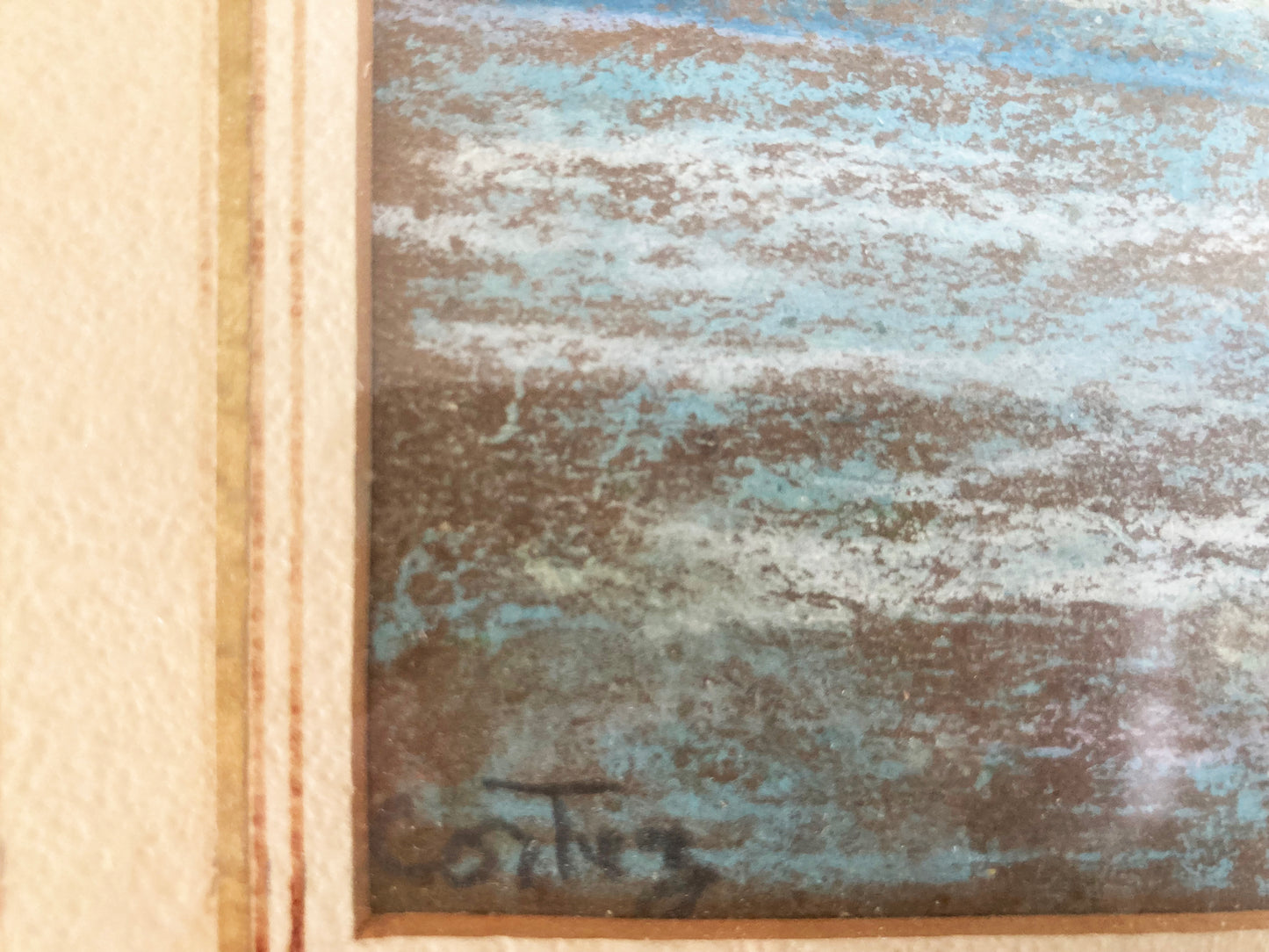 Cortez Pastel Drawing: "On the Coast"