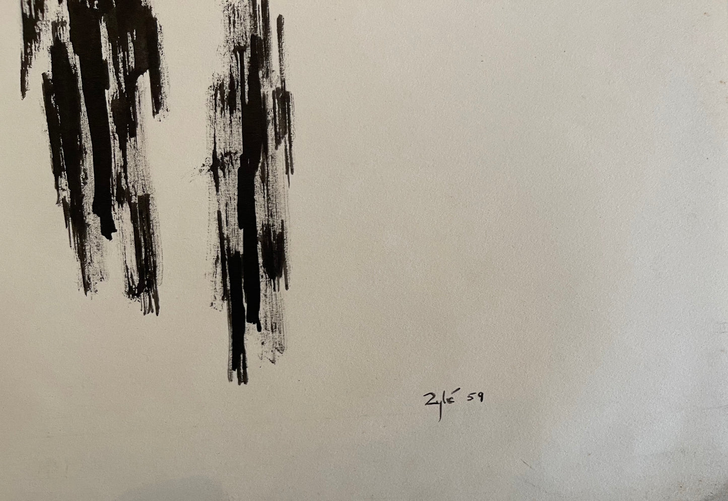 Zyle Abstract Signed Lithograph, 1959