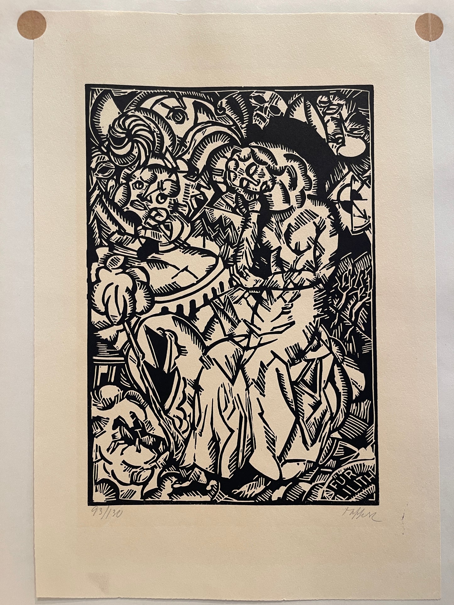 George Tappert Set of 8 Woodcuts: "The Nightwalker"