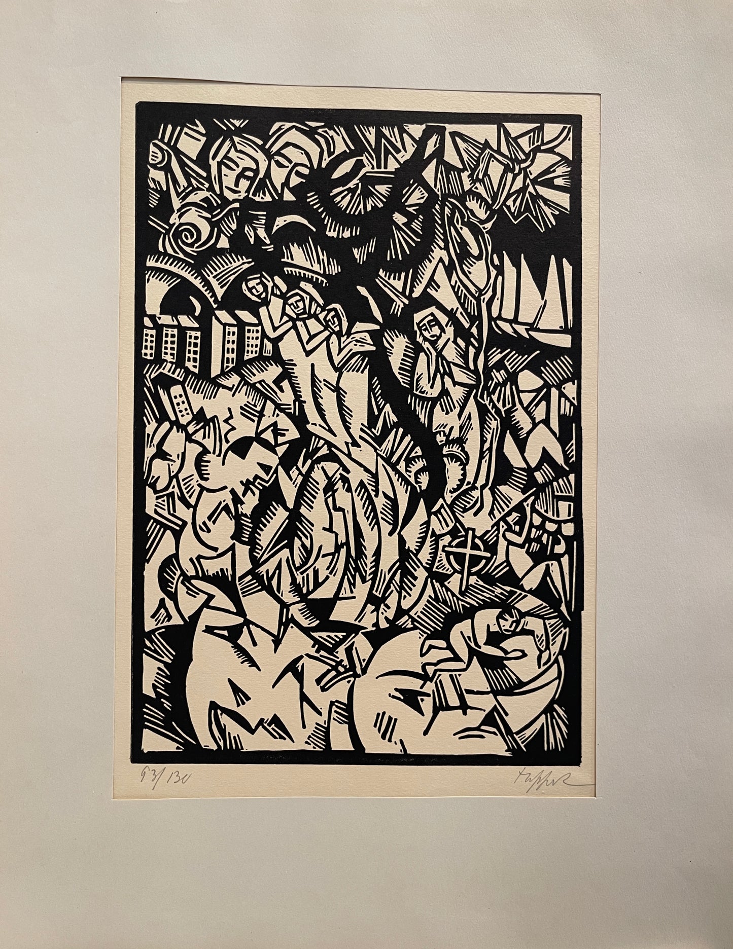 George Tappert Set of 8 Woodcuts: "The Nightwalker"