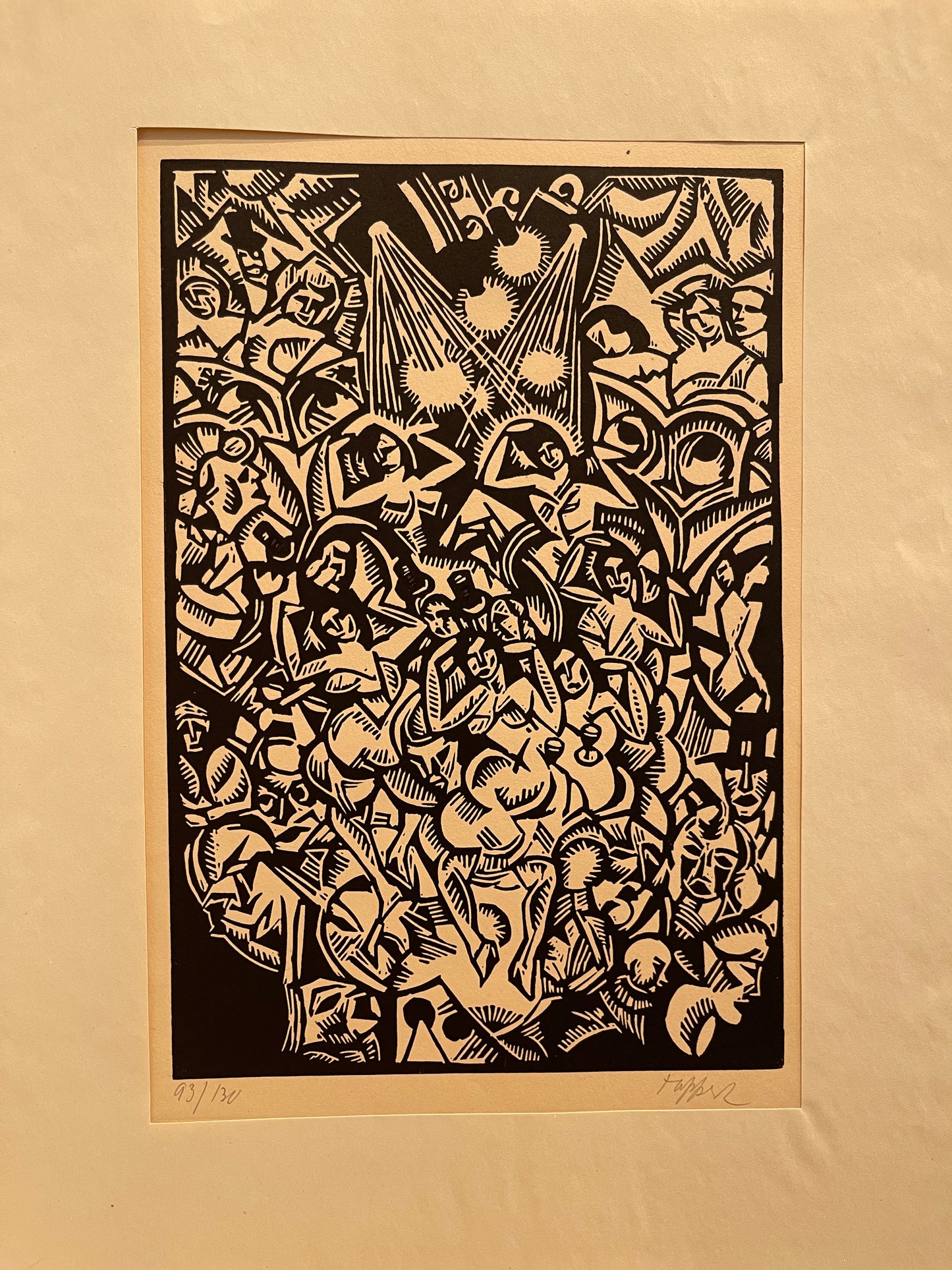 George Tappert Set of 8 Woodcuts: "The Nightwalker"