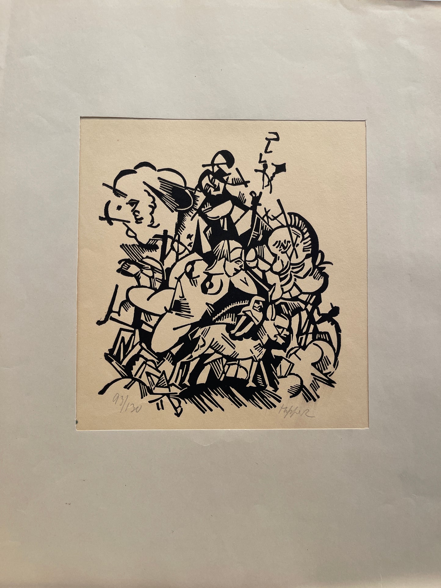 George Tappert Set of 8 Woodcuts: "The Nightwalker"