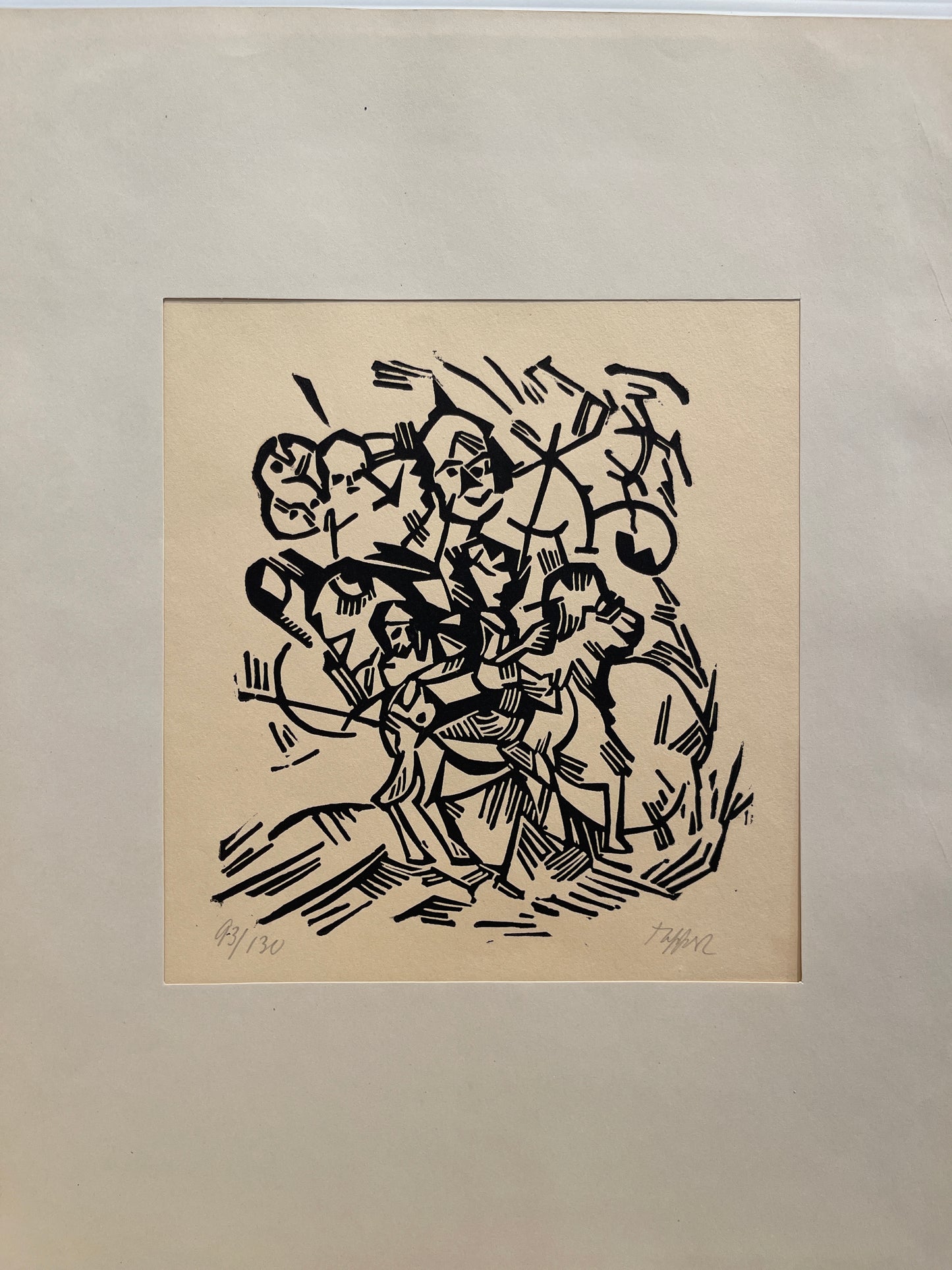 George Tappert Set of 8 Woodcuts: "The Nightwalker"