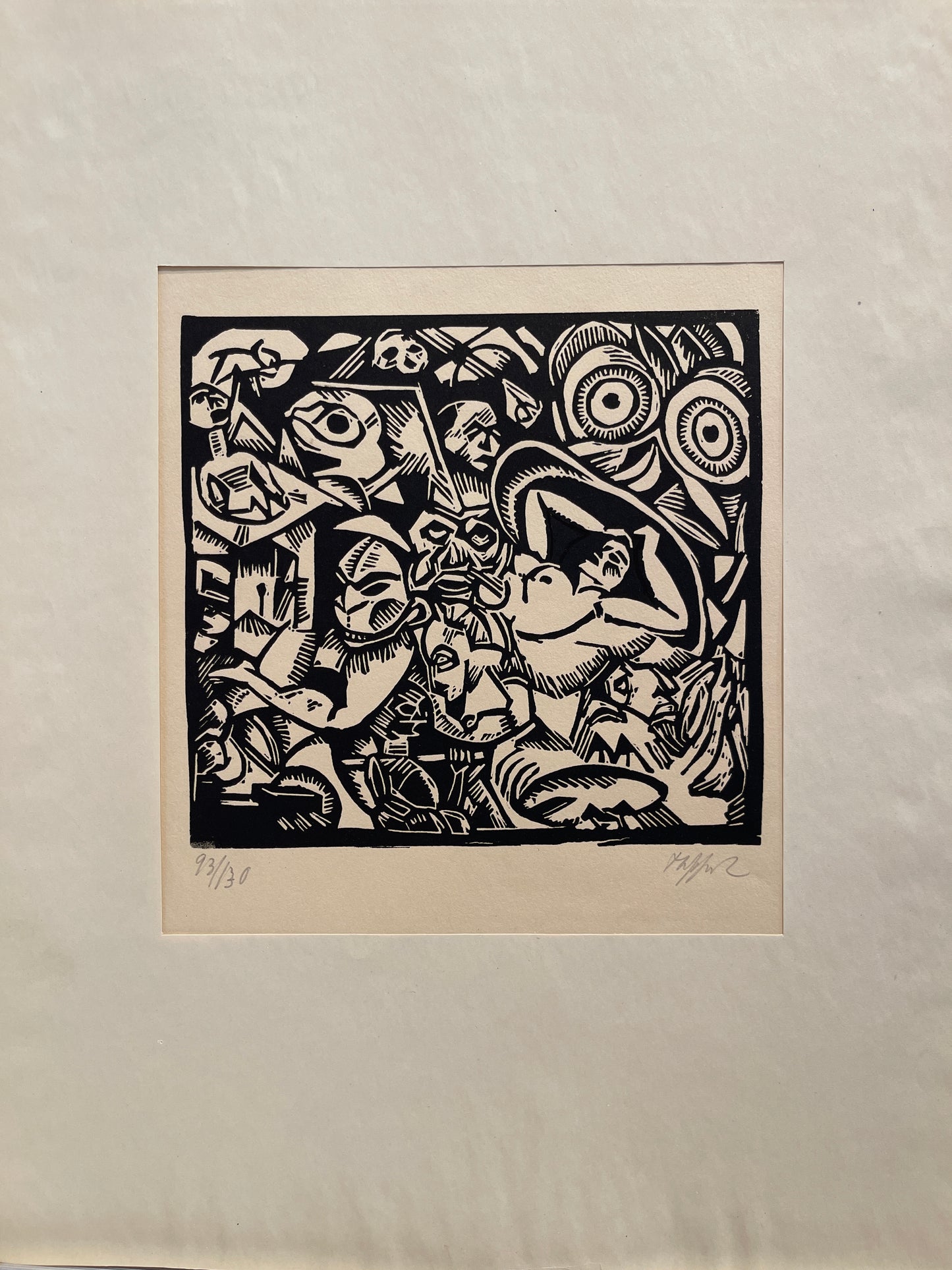 George Tappert Set of 8 Woodcuts: "The Nightwalker"