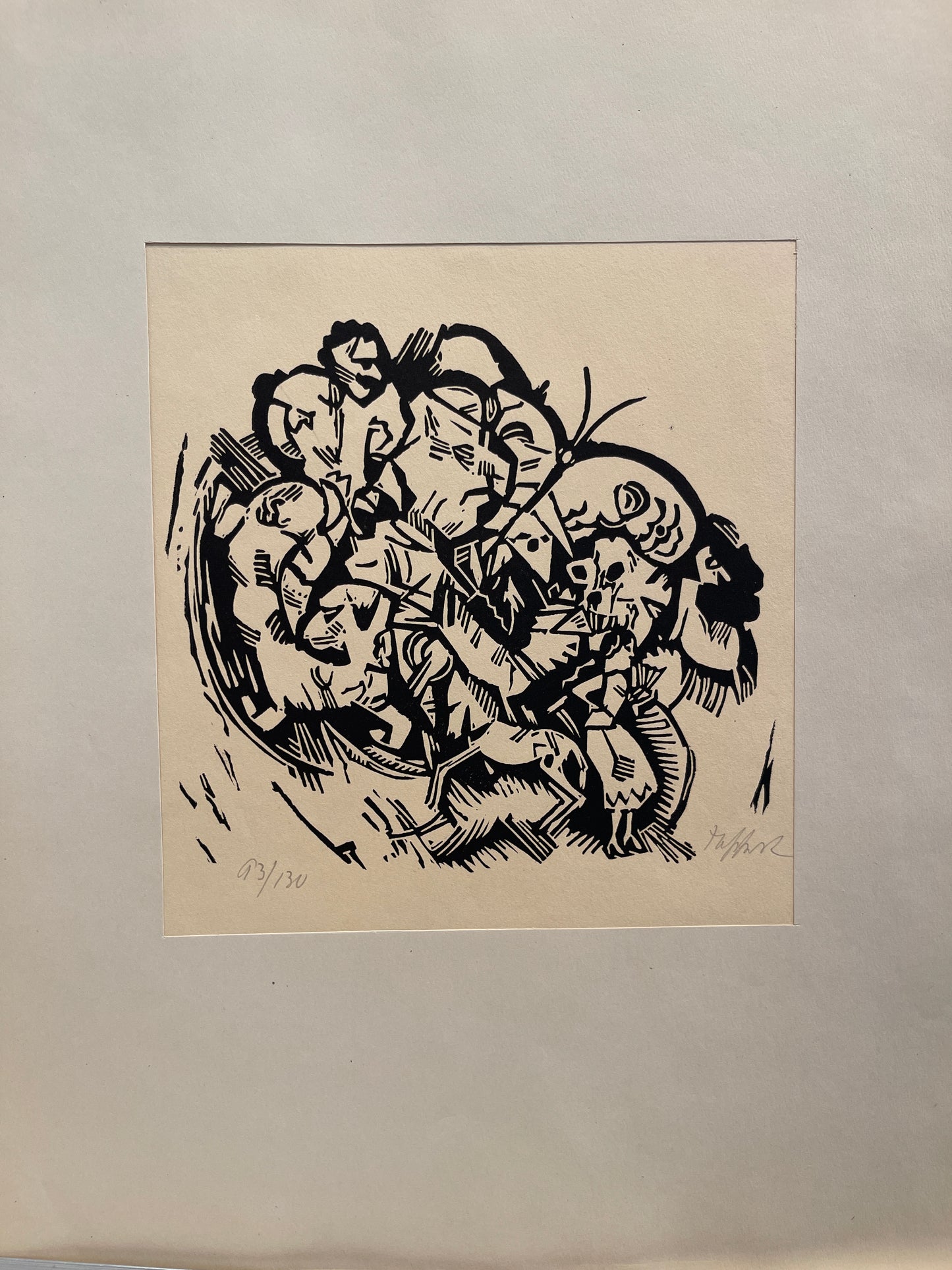 George Tappert Set of 8 Woodcuts: "The Nightwalker"