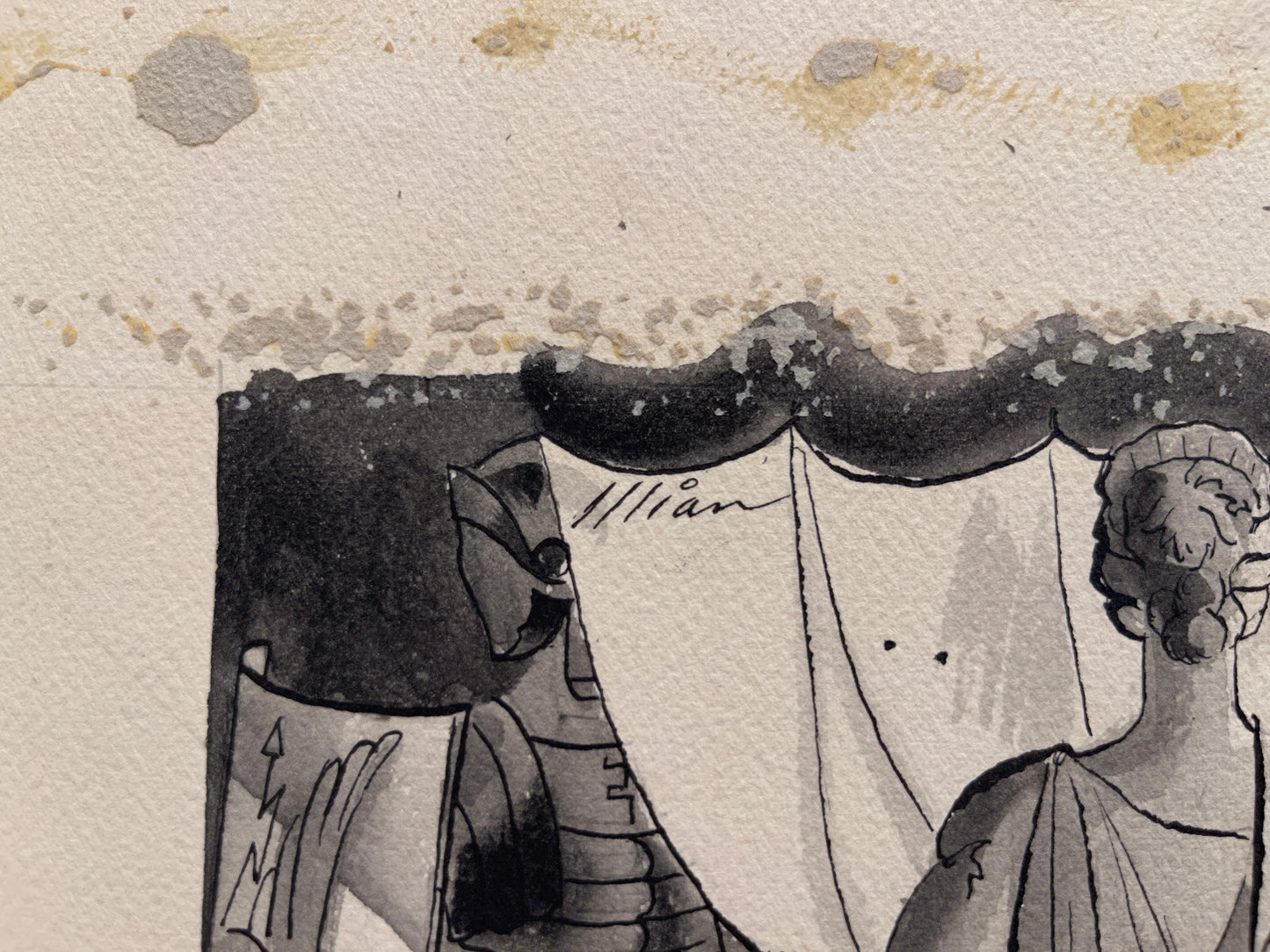 Set of 3 George Illian Drawings