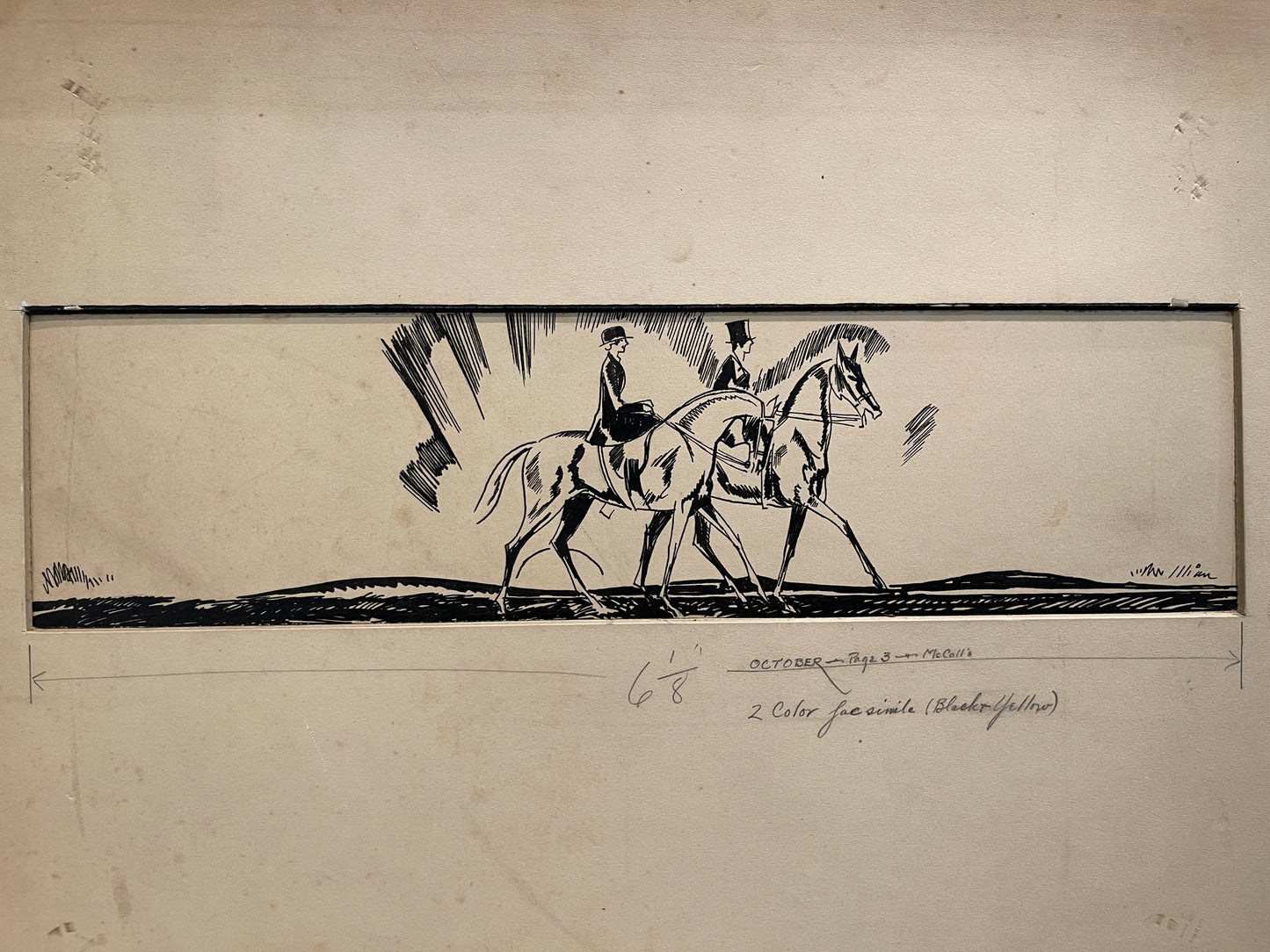 Set of 3 George Illian Drawings
