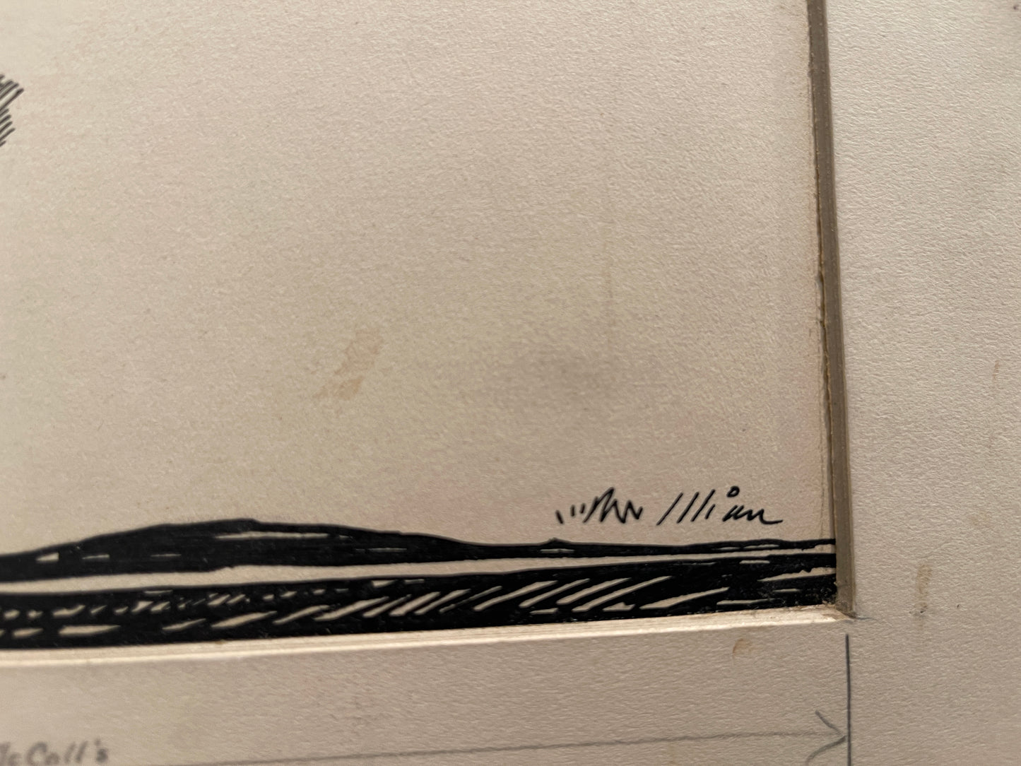 Set of 3 George Illian Drawings