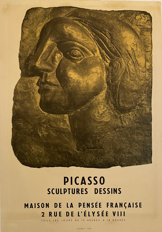 Pablo Picasso Exhibition Poster: "Tête de Femme" (Marie-Thérèse)