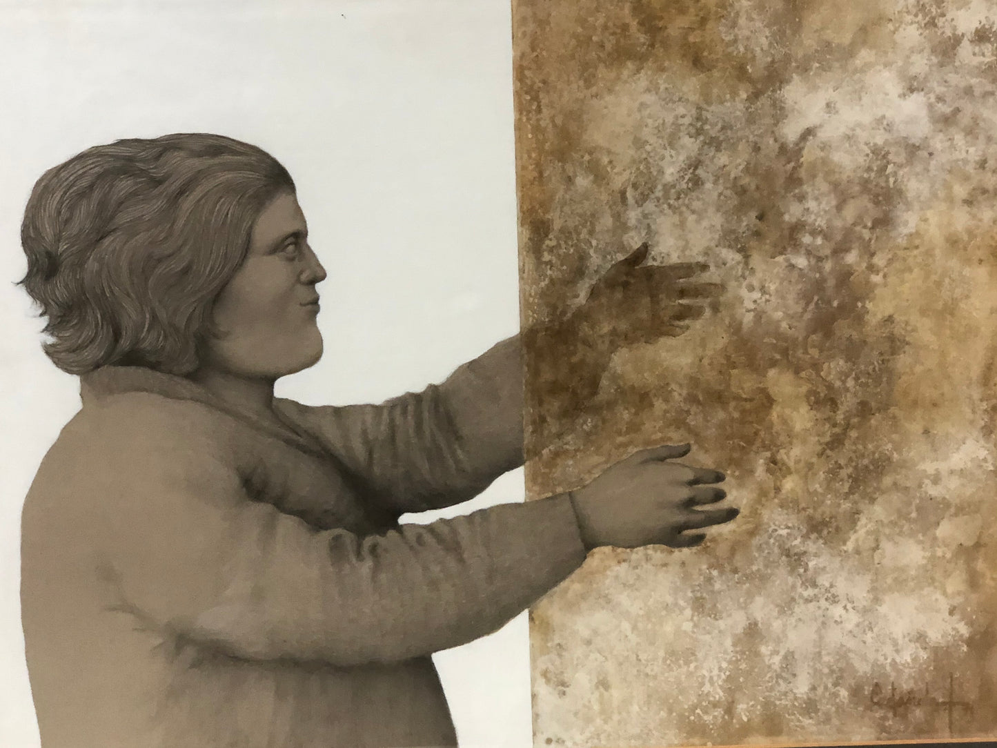 Alfredo Castaneda Mixed Media Drawing