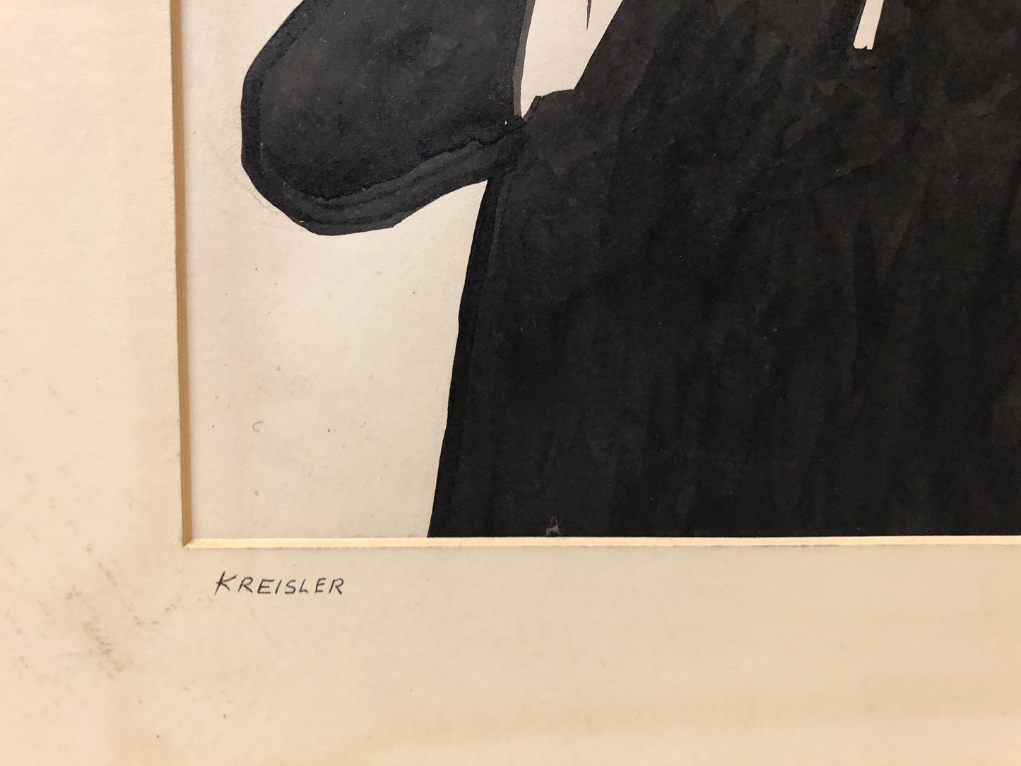 Set of 2 Leo Hershfield Drawings: "Kriesler" and "Paderewski"