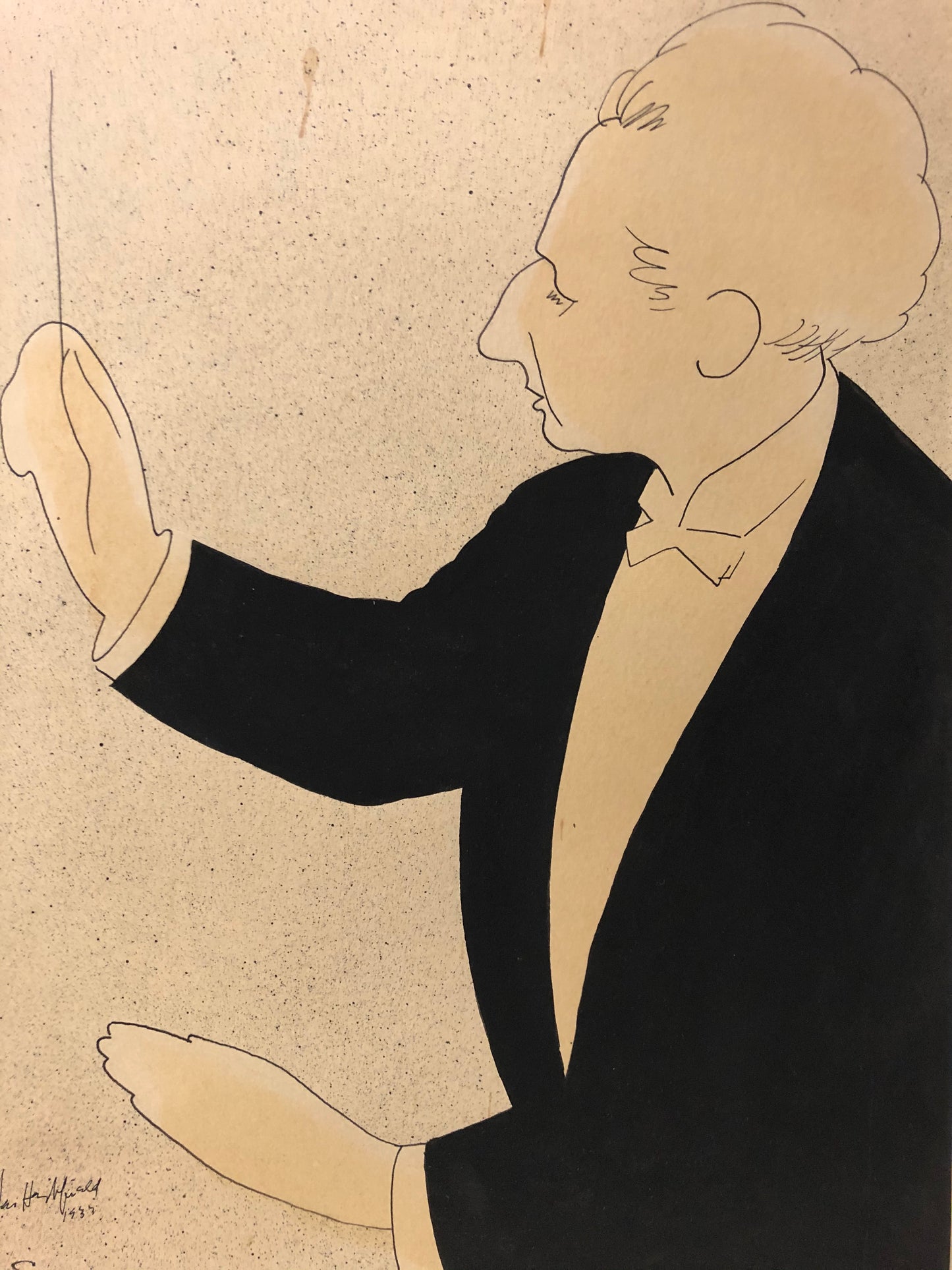 Set of 3 Leo Hershfield Drawings: "Serge Jaroff", "Stowkowsky", and "Chaliapin"