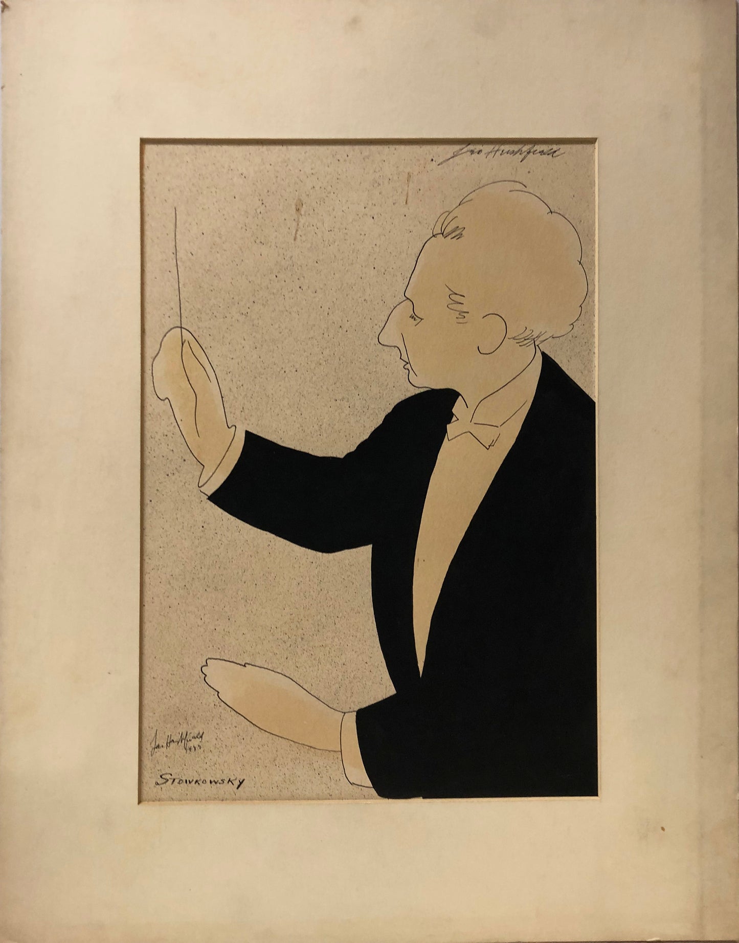 Set of 3 Leo Hershfield Drawings: "Serge Jaroff", "Stowkowsky", and "Chaliapin"