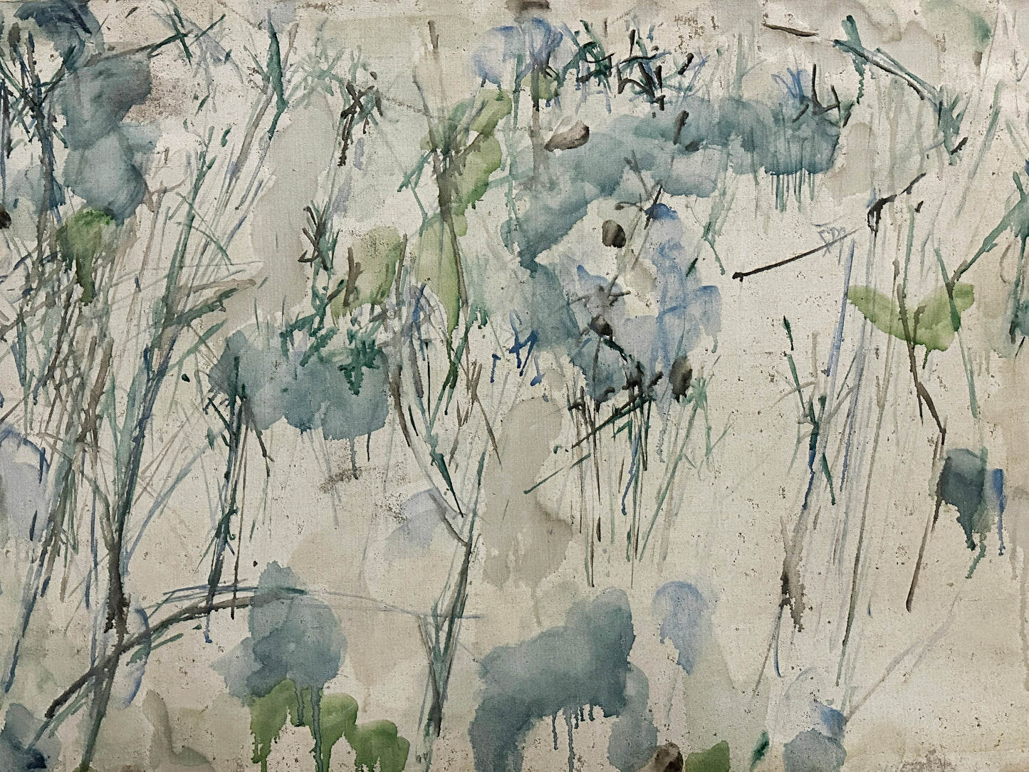 Norman Bluhm Oil Painting: Untitled abstract