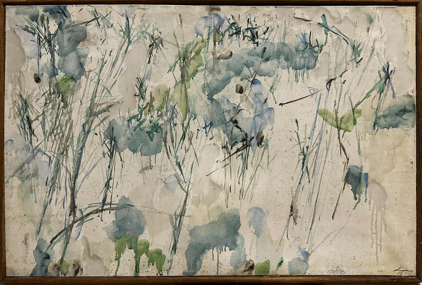 Norman Bluhm Oil Painting: Untitled abstract