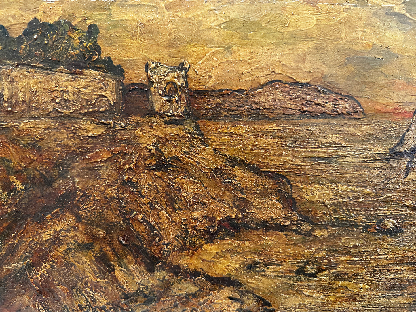 Percy Parlo Oil Painting: Riviera di Levante. Nervi. Torre Gropallo.