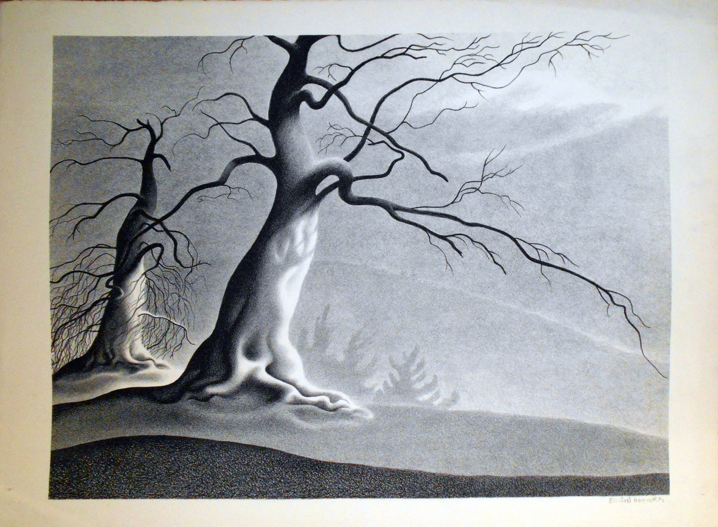 Ellison Hoover Lithograph. "Corsican Morning"